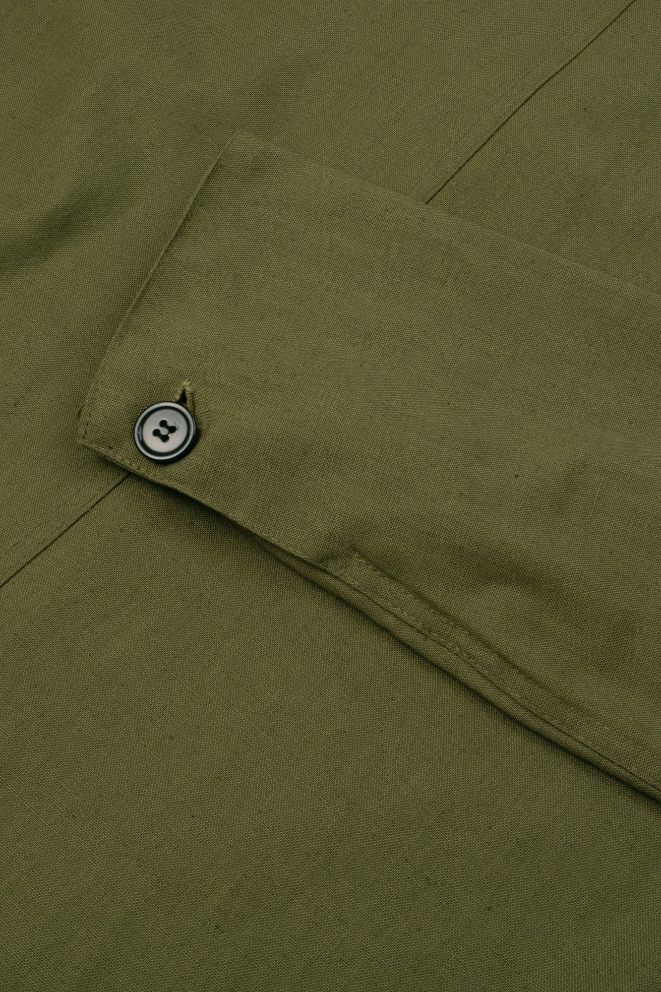 canvas linen zip jacket olive