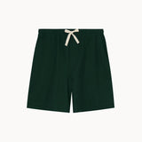 pique shorts forest green