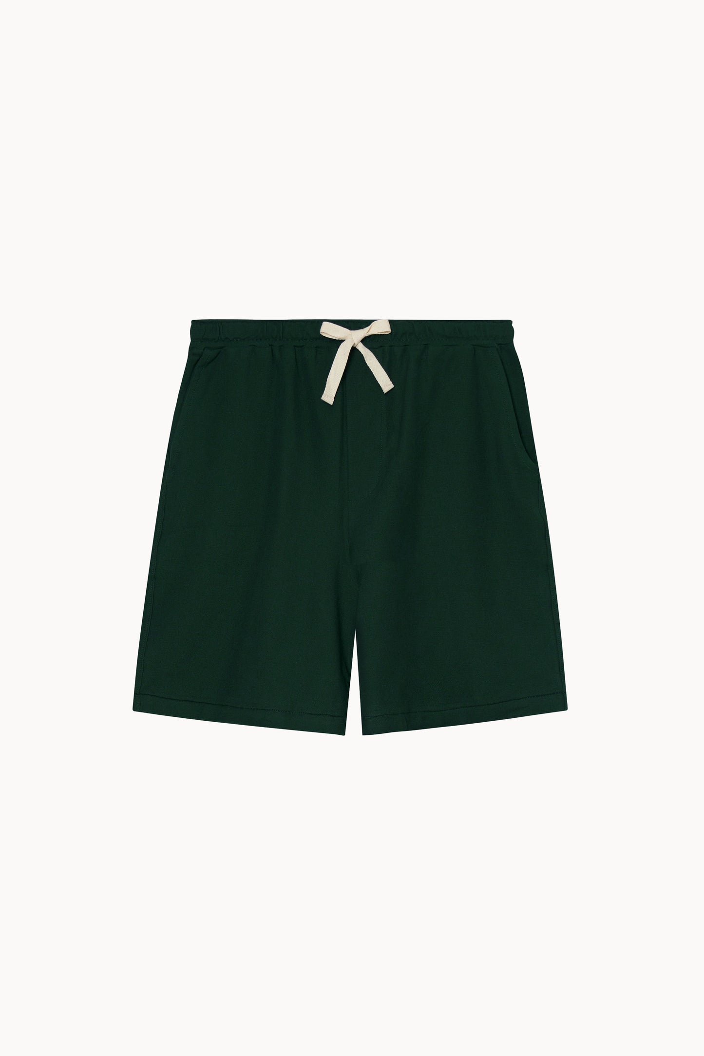 pique shorts forest green