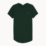 original raw t-shirt forest green smiley