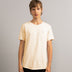 Bandsome original raw t-shirt in sandstone smiley - Australian made organic cotton top