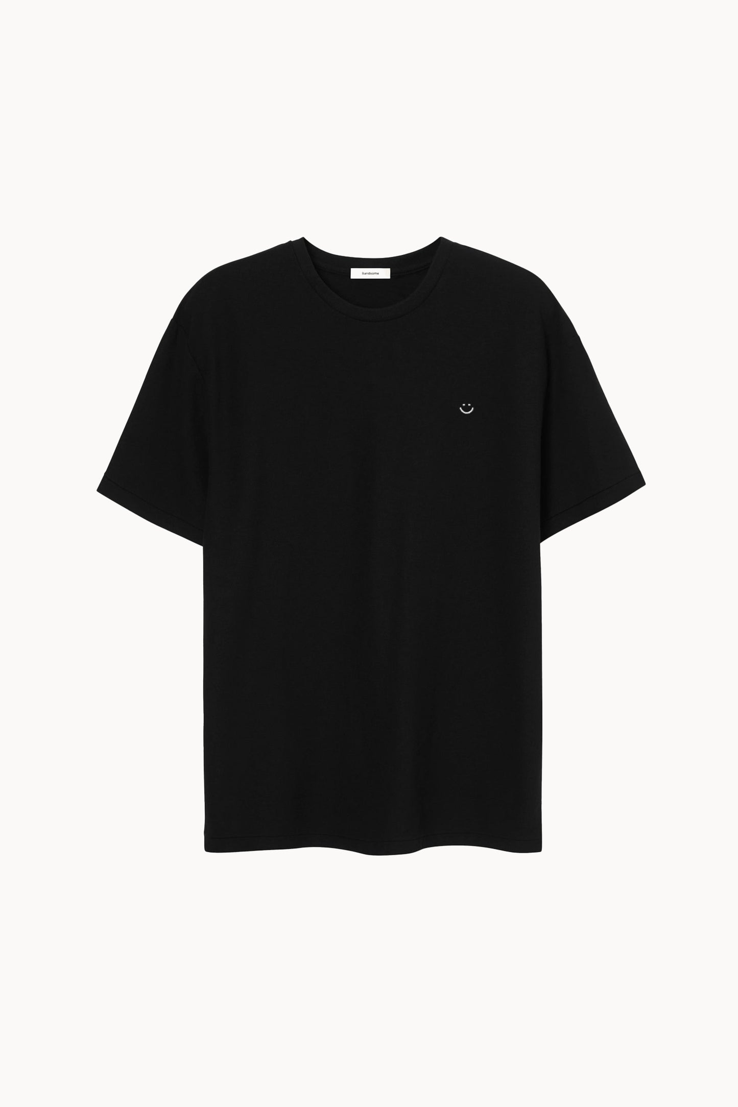 Pique T-Shirt Black Smiley