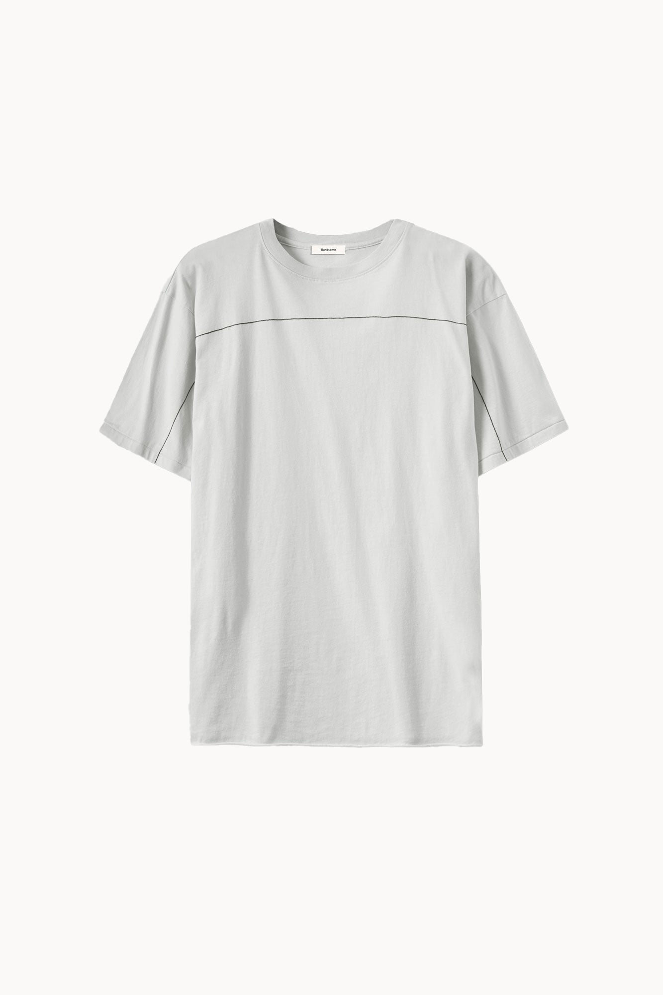 box t-shirt light grey stitch