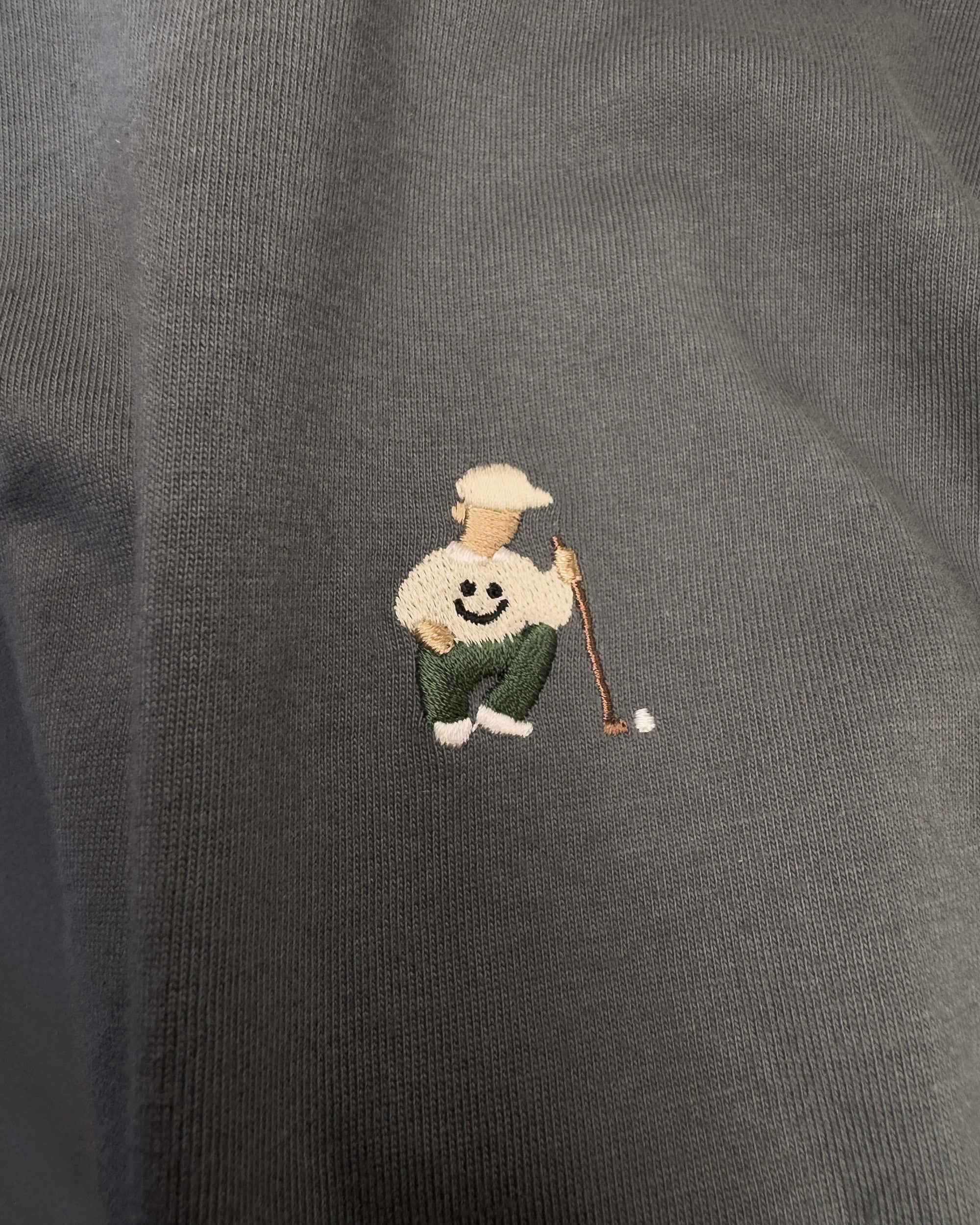 Box T-Shirt Charcoal Blue Golfer