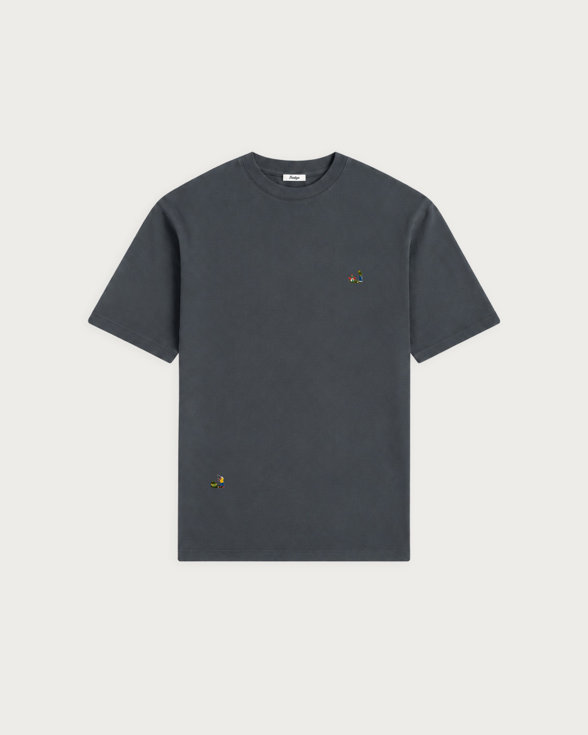 Box T-Shirt Charcoal Blue Putt Putt