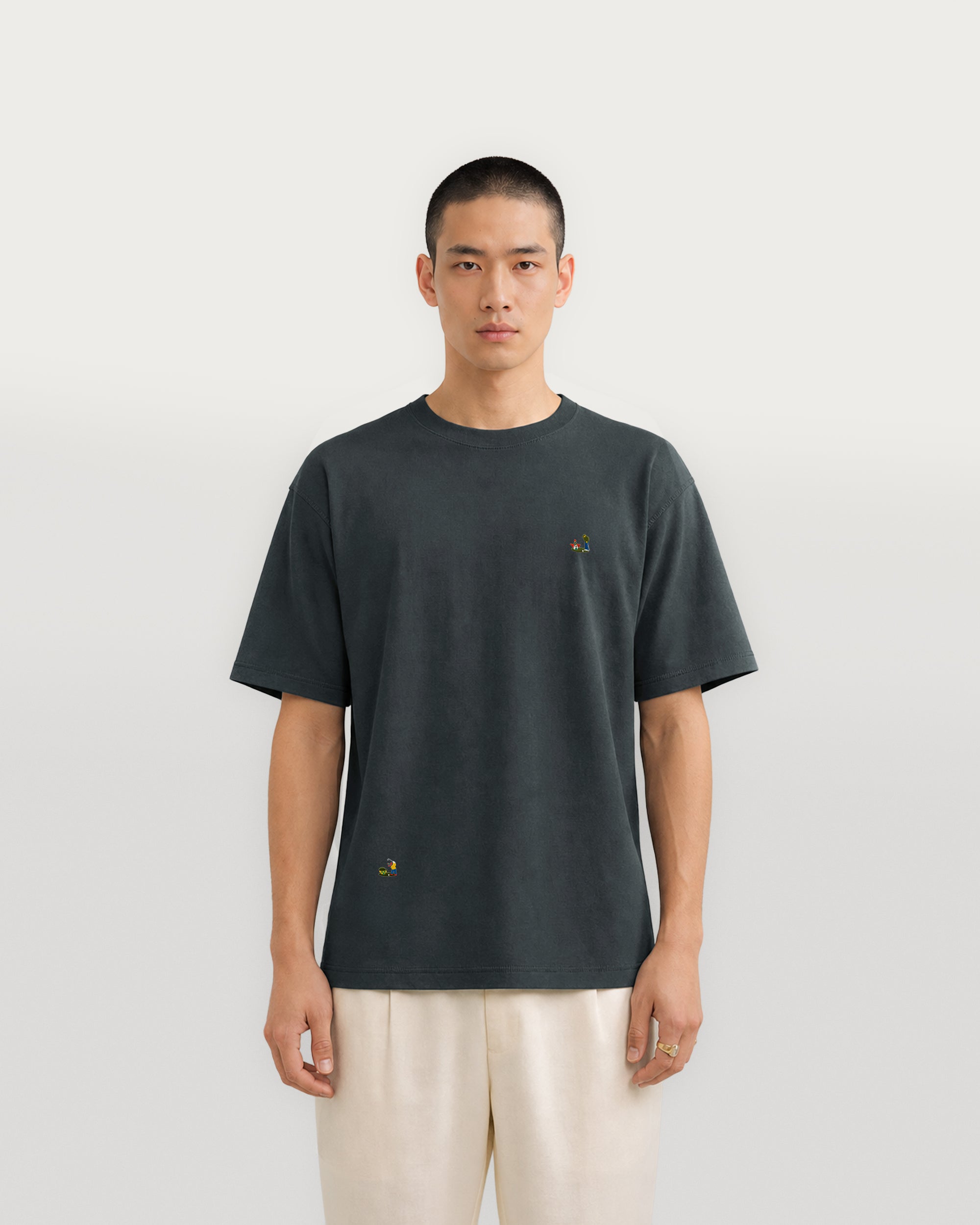 Box T-Shirt Charcoal Blue Putt Putt-3