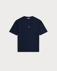 Box T-Shirt Navy Lying Man