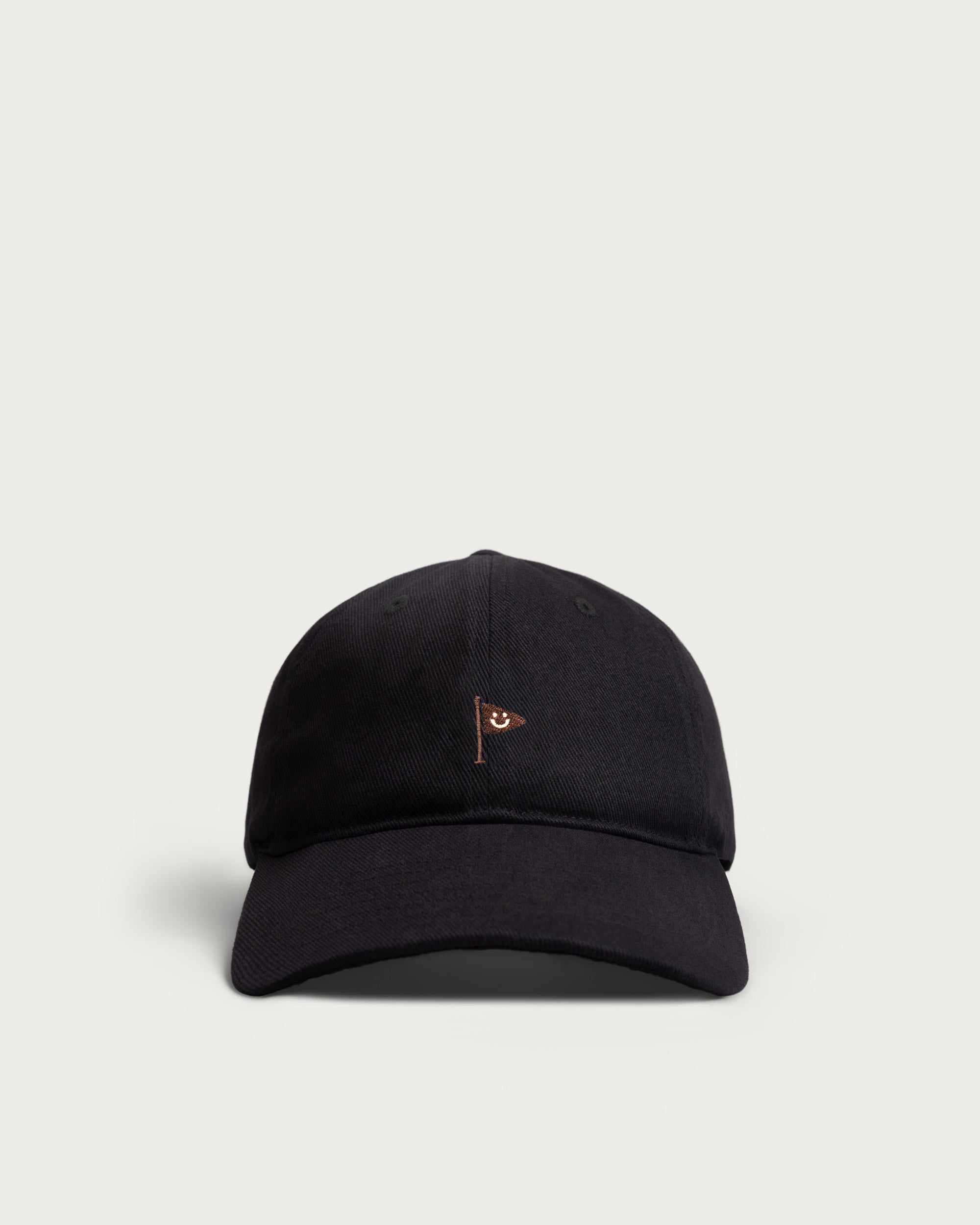 Smiley Flag Cap Black