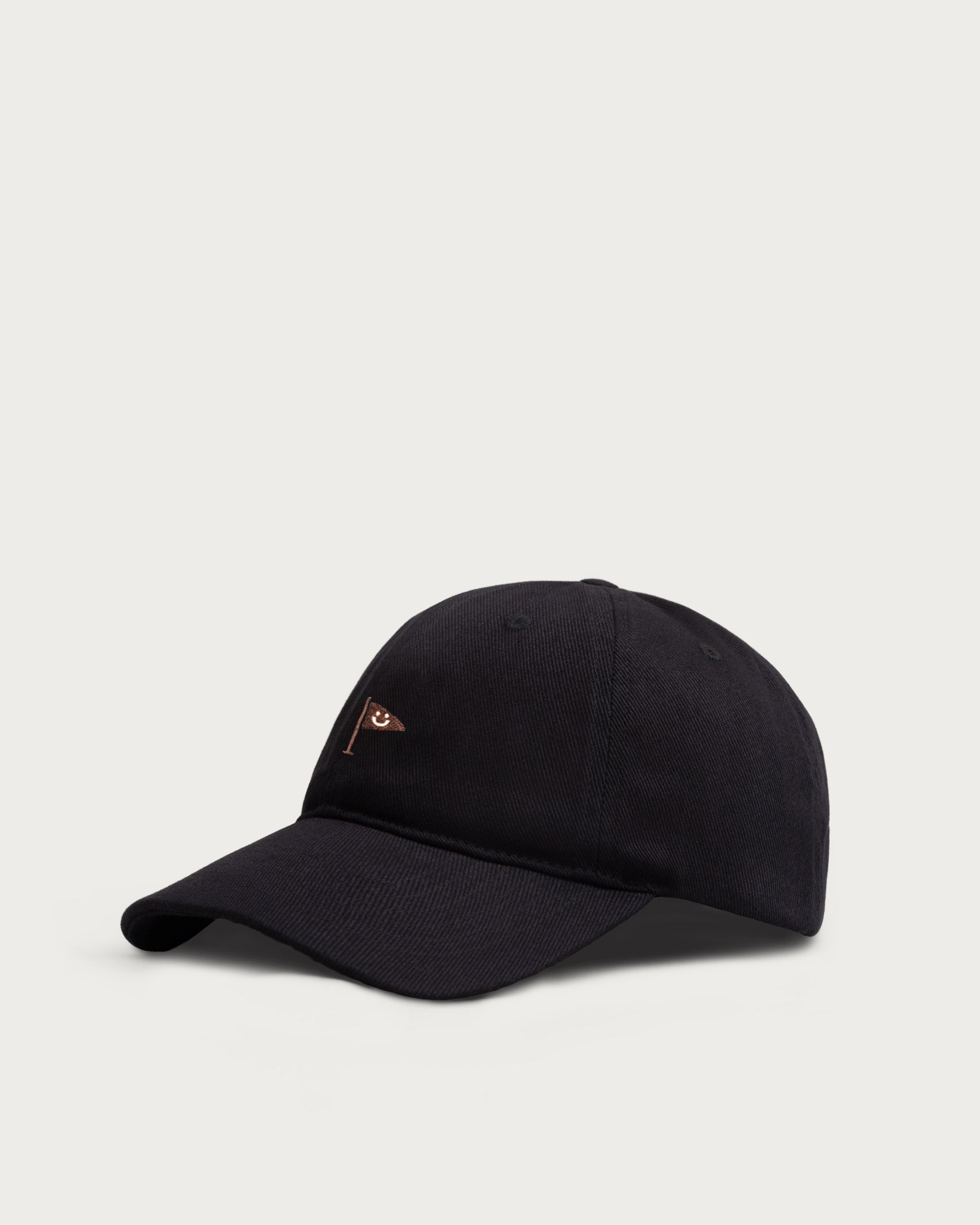 Smiley Flag Cap Black-2