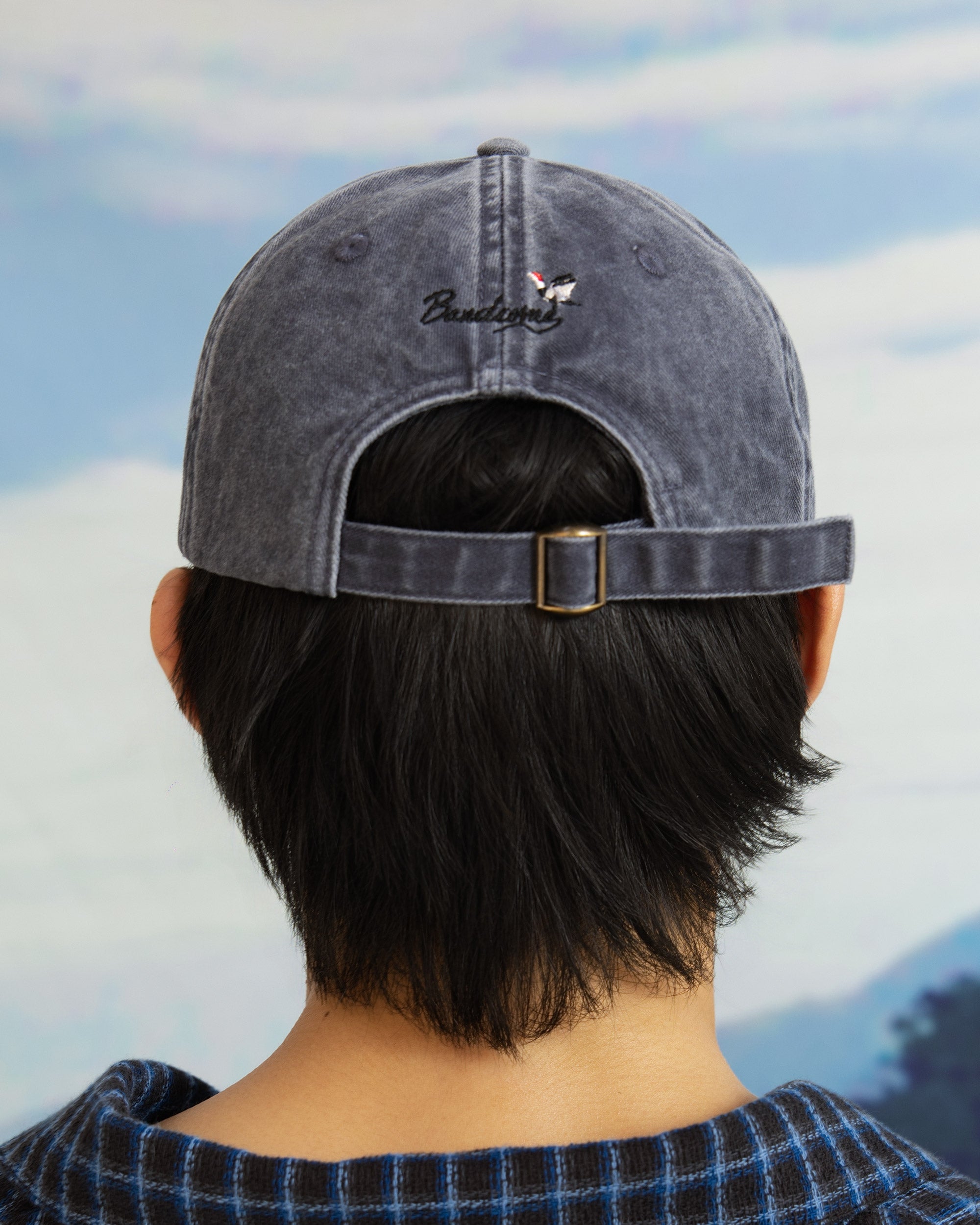 Iki Origami Cranes Cap Vintage Charcoal-4