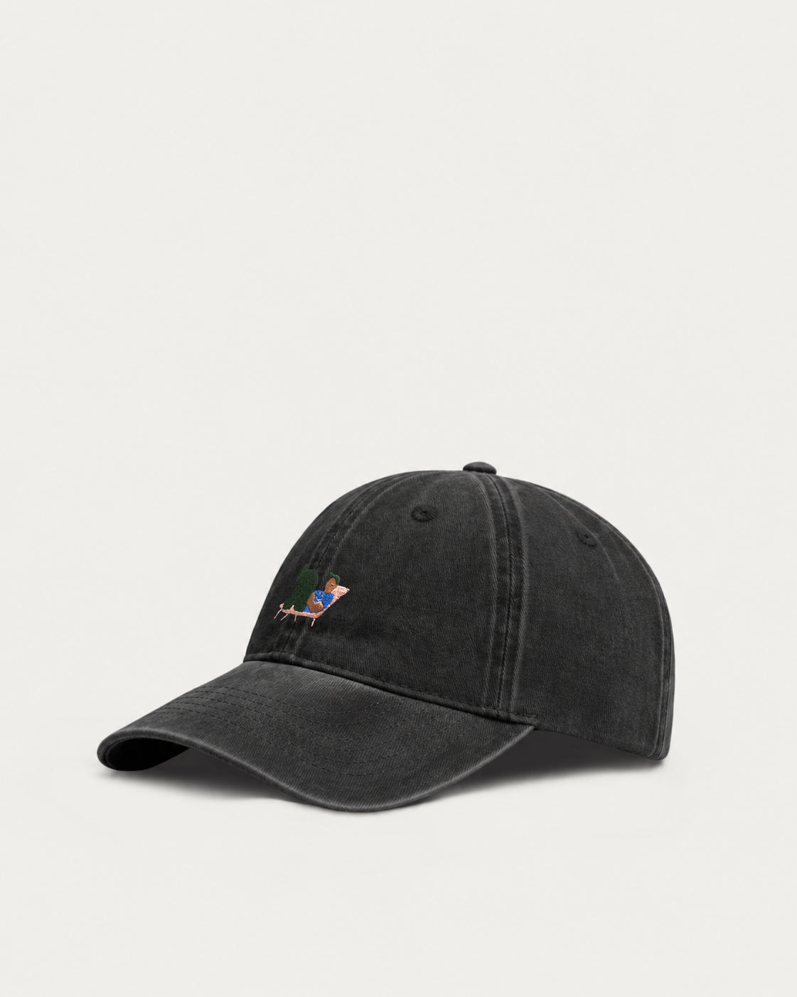 Lying Man Cap Vintage Black-2