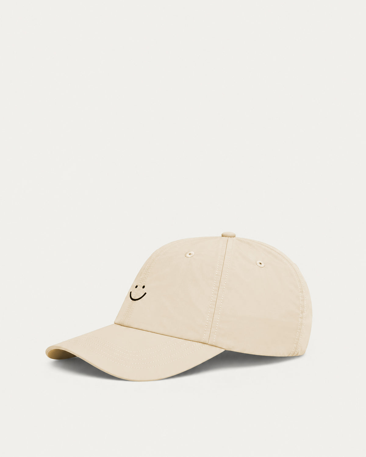 Smiley Nylon Cap Natural-2