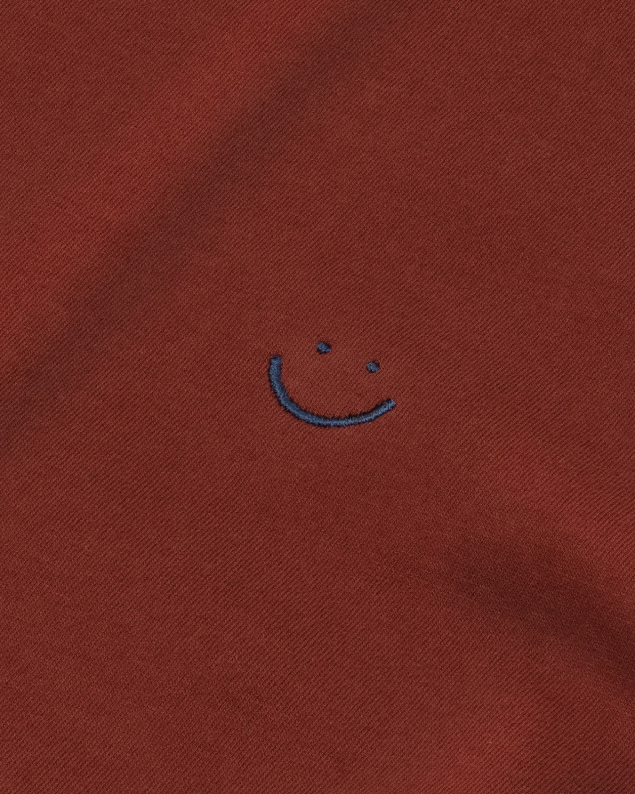 Bandsome original raw t-shirt in chilli smiley - Australian made organic cotton top