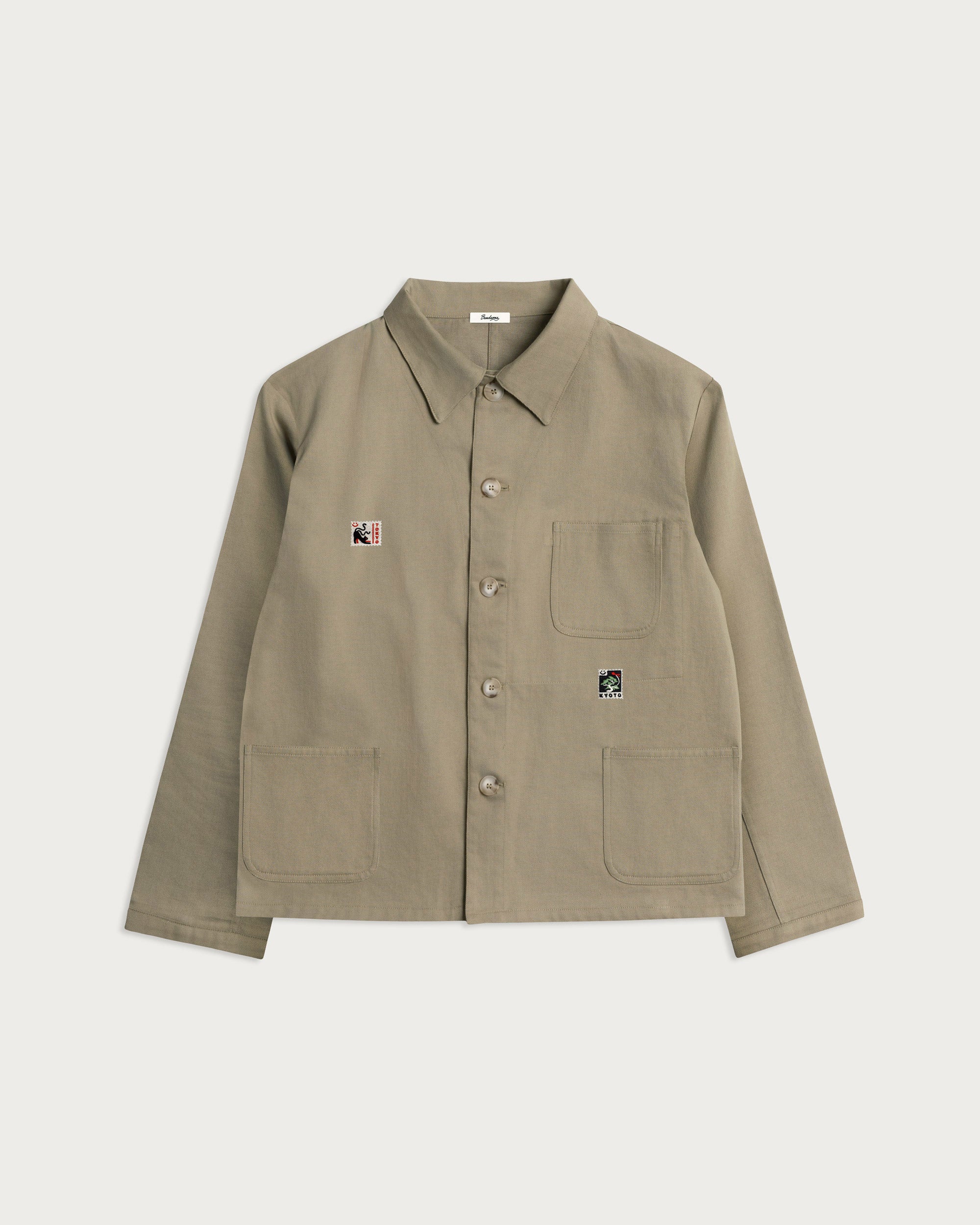 Iki Jacket Pale Green Japanese Stamps