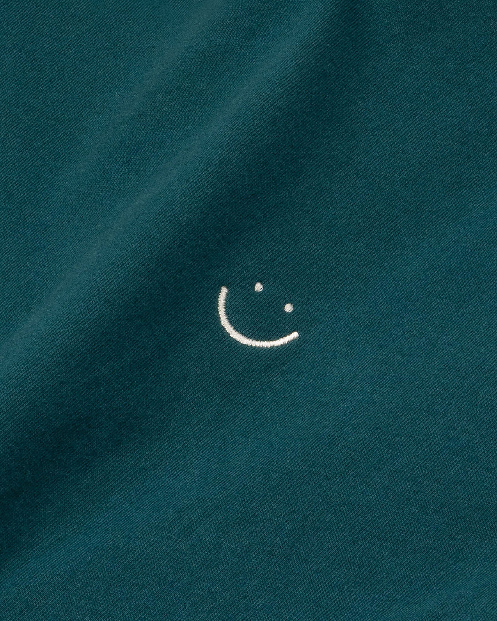 Bandsome original raw t-shirt in emerald smiley - Australian made organic cotton top