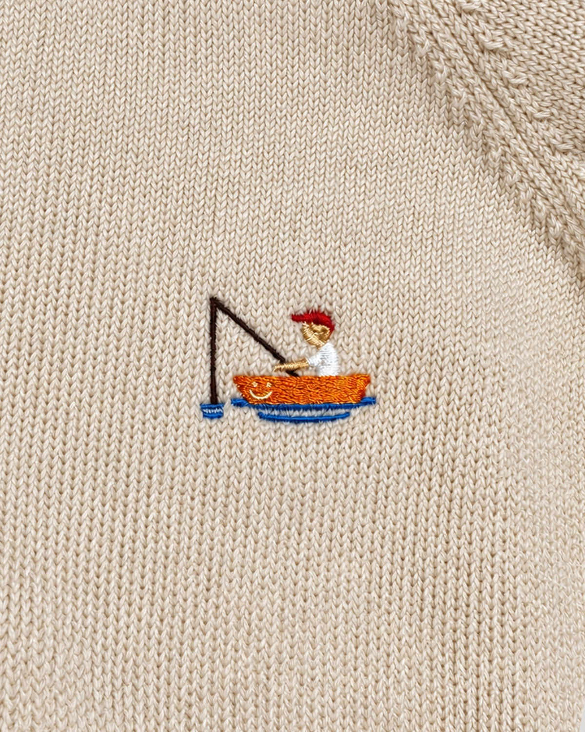 Australian Merino Wool Top Natural Fisherman-3