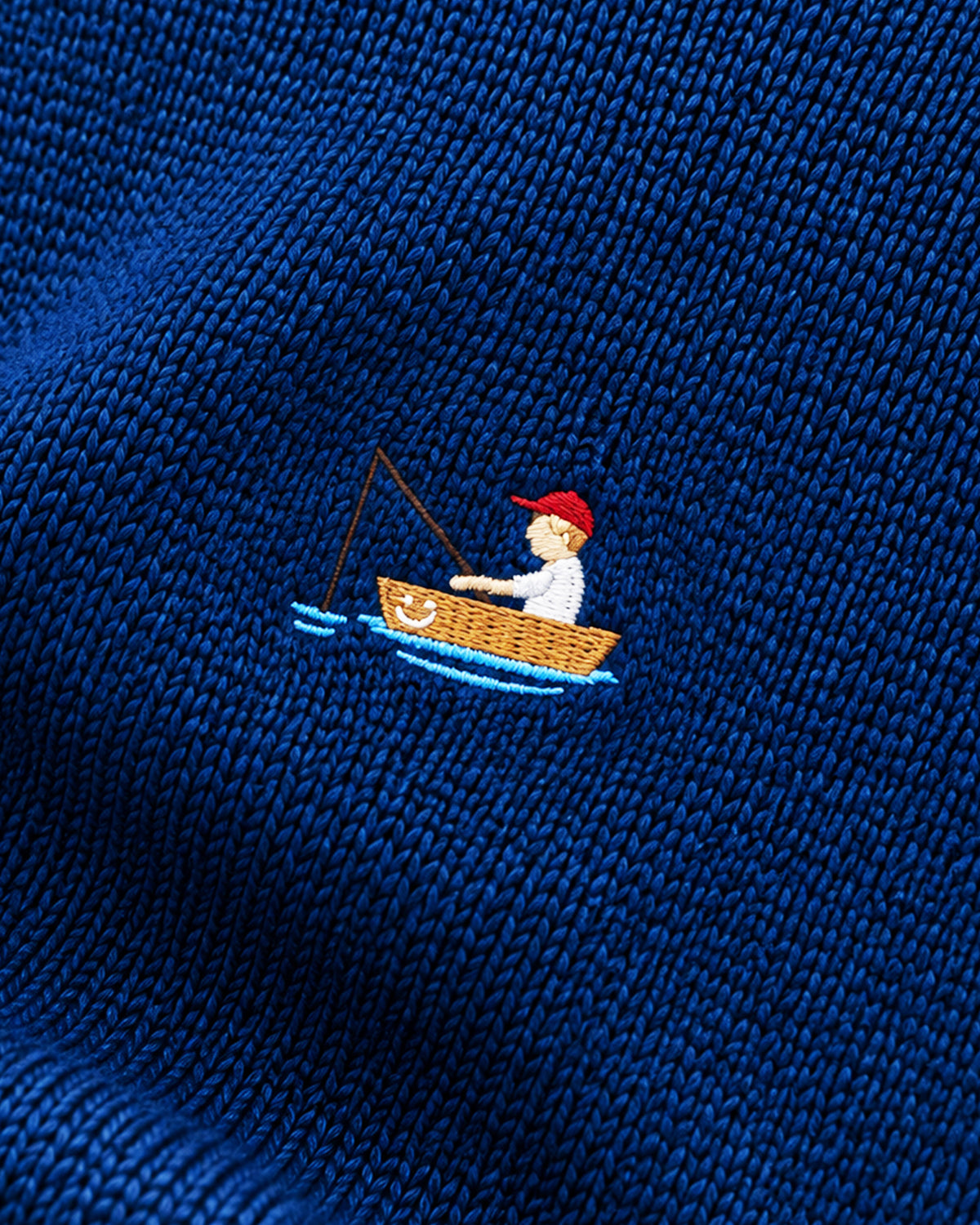 Australian Merino Wool Top Marine Blue Fisherman