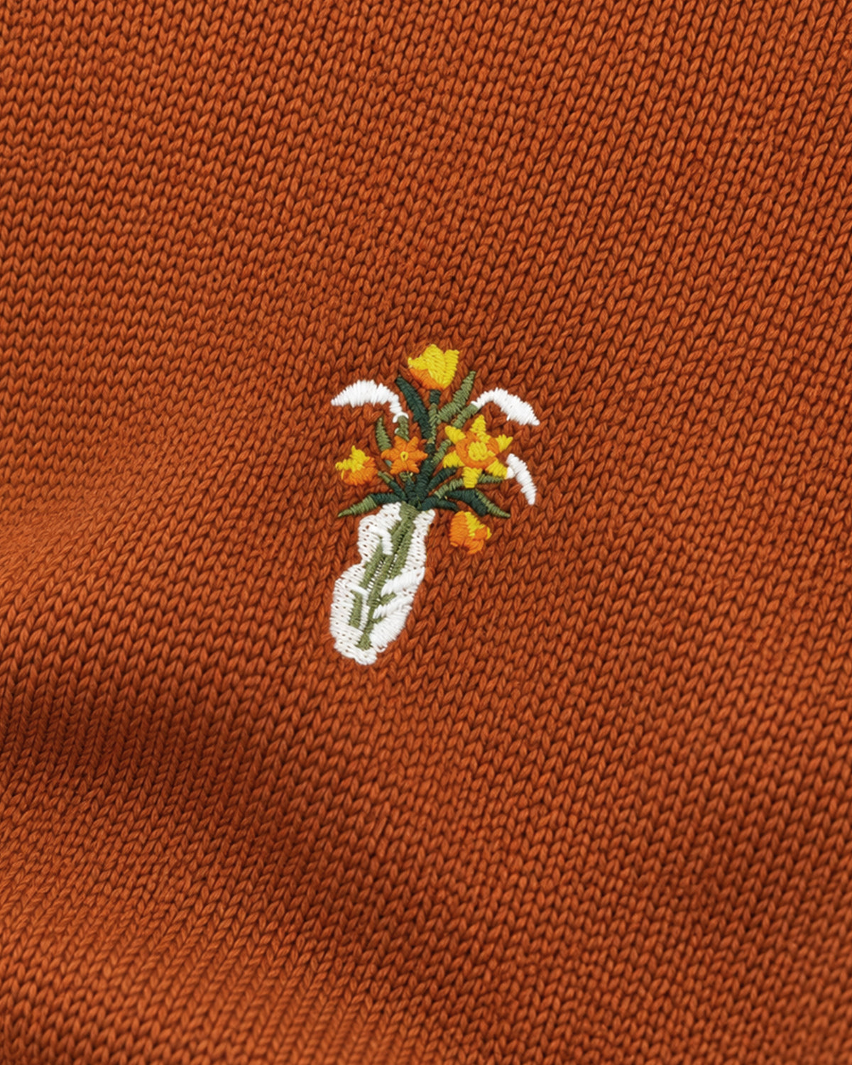 Australian Merino Wool Top Terracotta Fairway Flowers