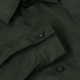 linen shirt forest