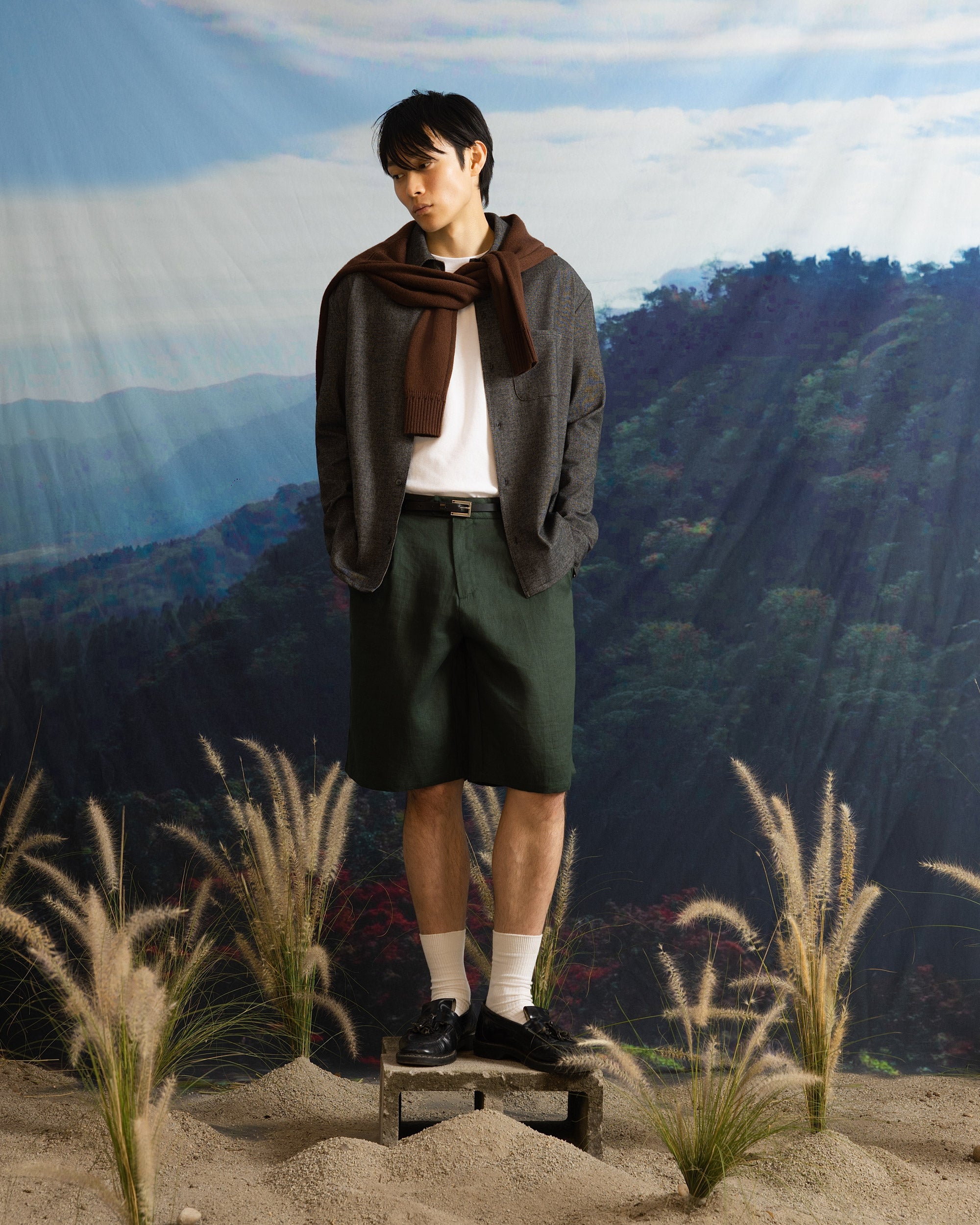 Iki LS Shirt Charcoal