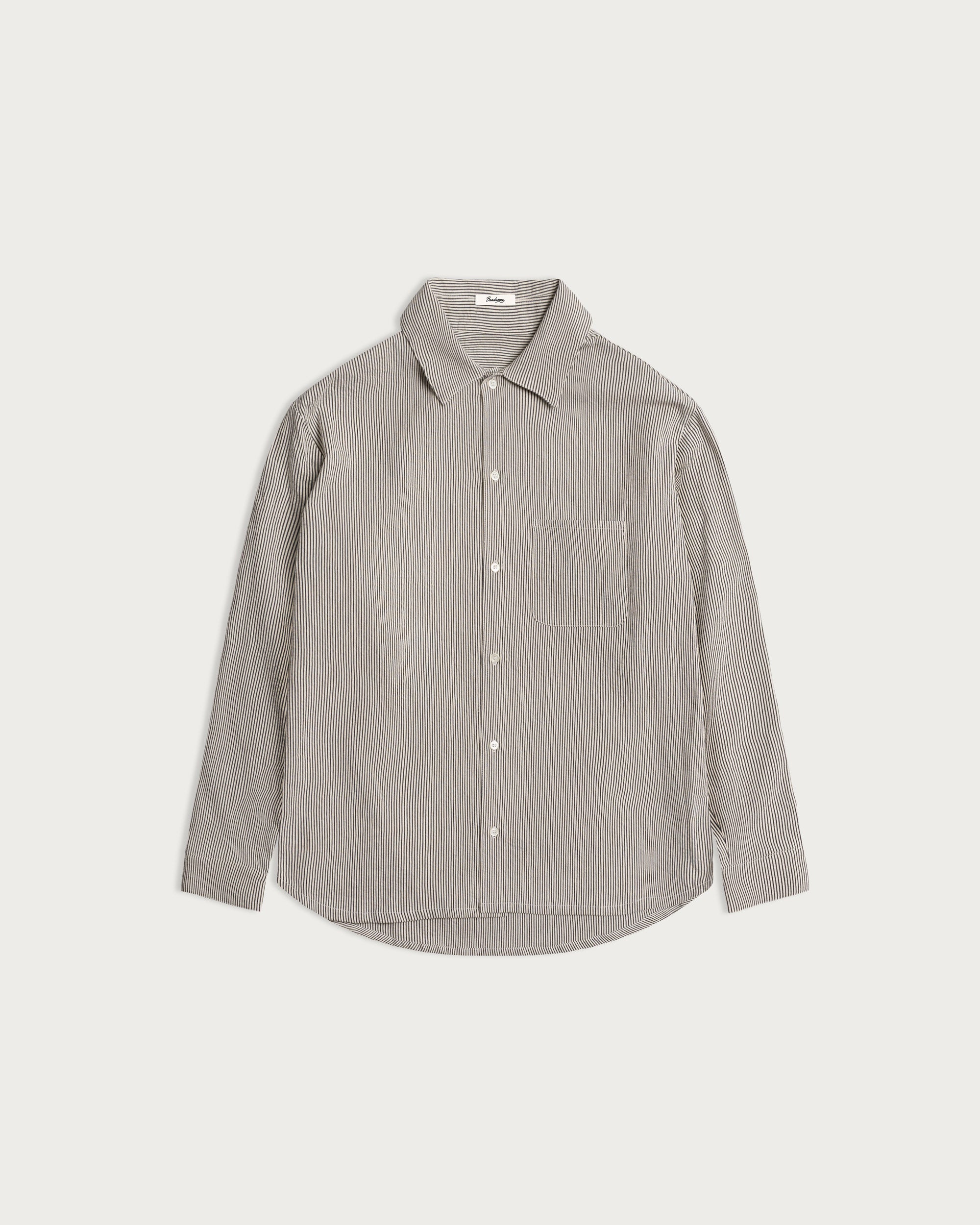 Iki LS Shirt Natural Stripe