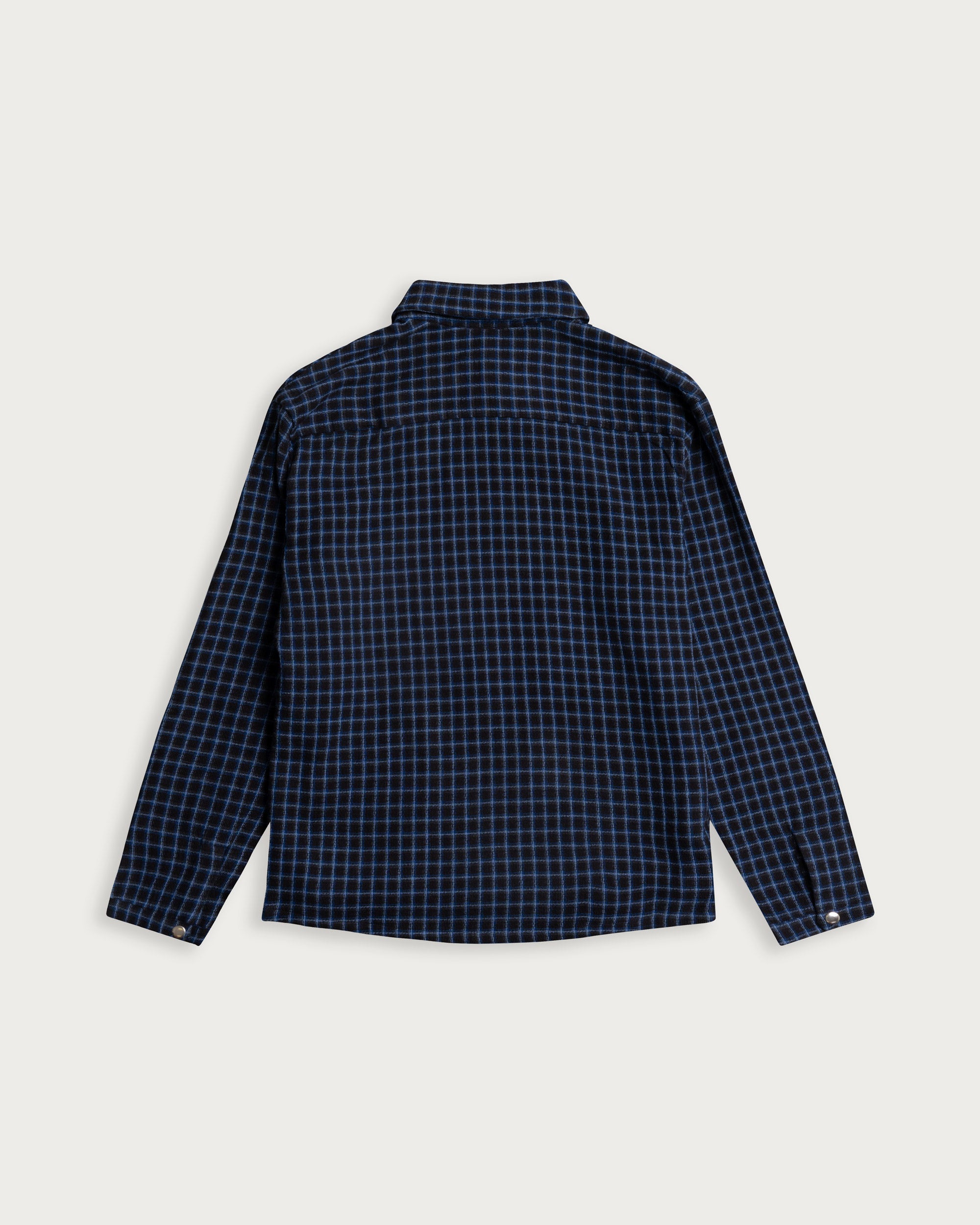 Iki LS Zip Jacket Blue Check-6