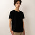 Bandsome original raw t-shirt in black smiley - Australian made organic cotton top