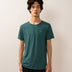 Bandsome original raw t-shirt in emerald smiley - Australian made organic cotton top