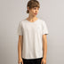 Bandsome original raw t-shirt in light grey smiley - Australian made organic cotton top