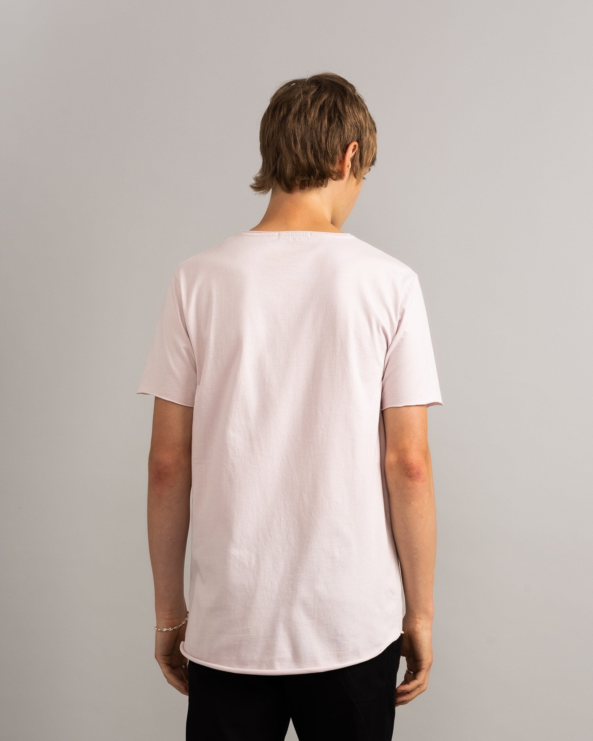 Bandsome original raw t-shirt in lilac smiley - Australian made organic cotton top
