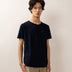 Bandsome original raw t-shirt in navy smiley - Australian made organic cotton top
