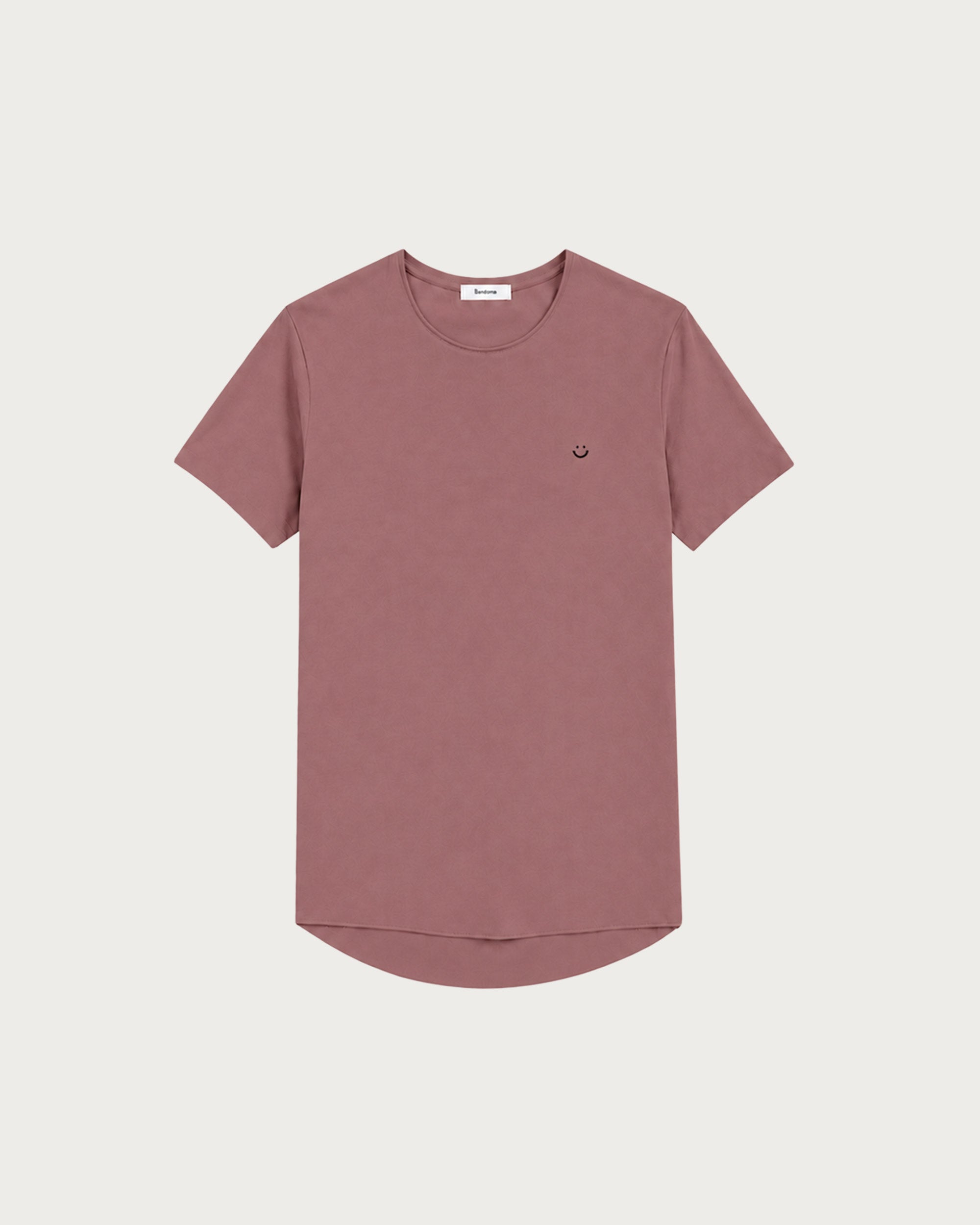 オリジナル 生 Tシャツ バーガンディ スマイリー