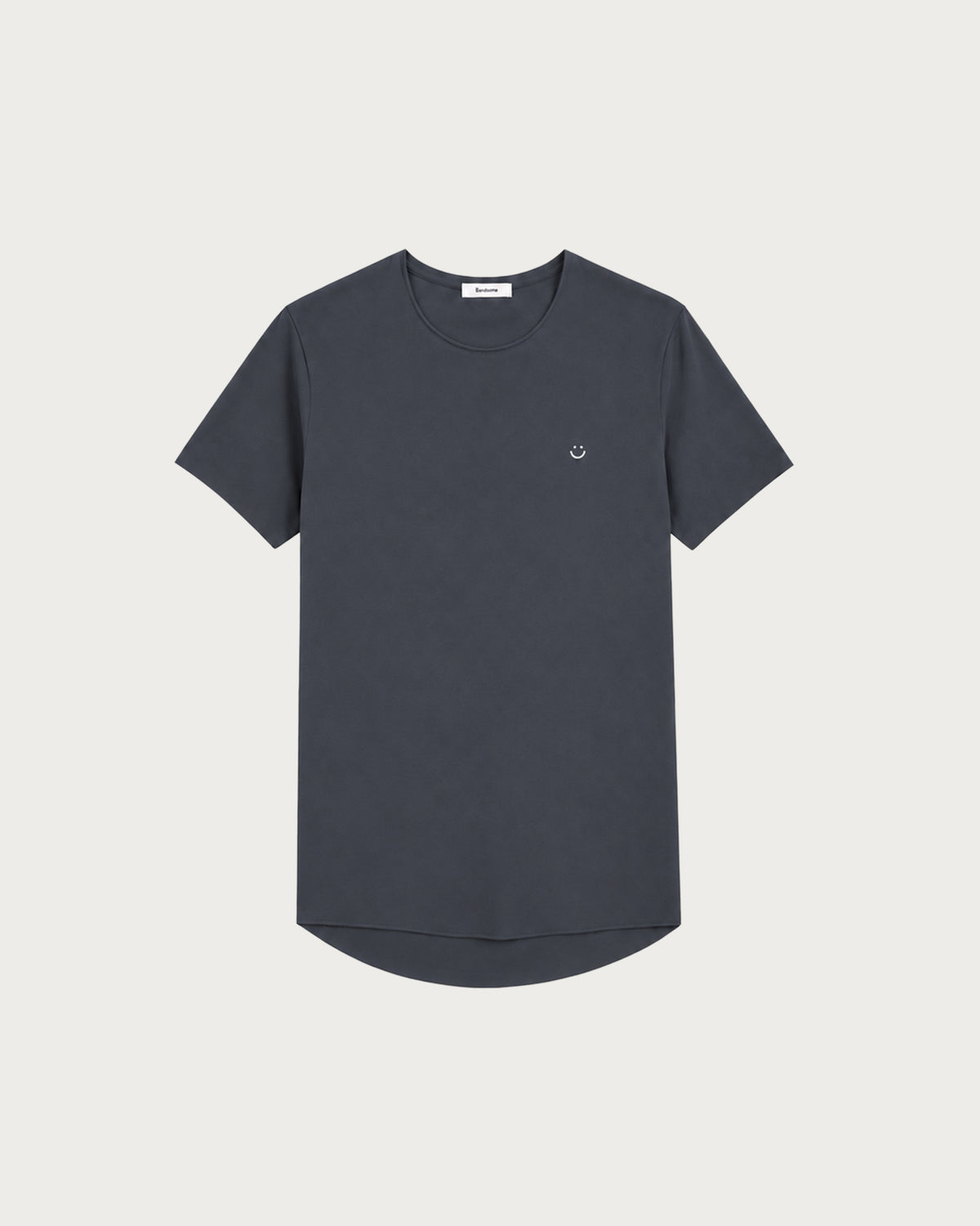 オリジナル ロー Tシャツ チャコールブルー スマイル