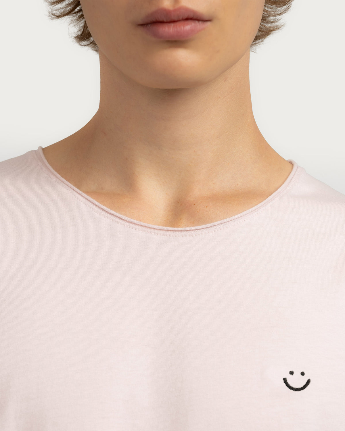original raw t-shirt lilac smiley-3
