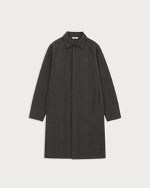 Fairway Albatross Overcoat Charcoal Herringbone