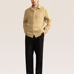 Bandsome Overshirt in Cream Check - Australian made cotton overshirt