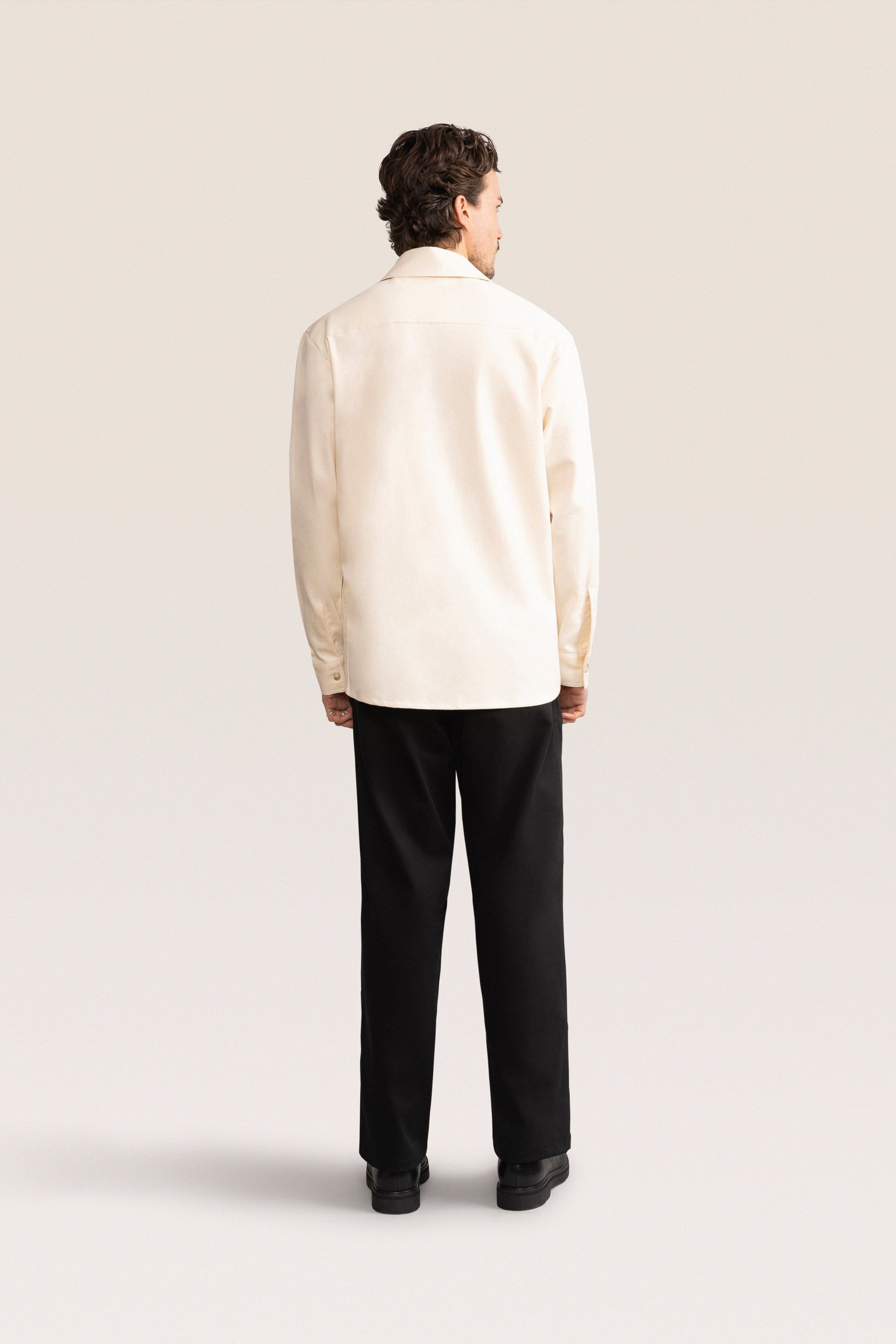 Bandsome Overshirt in Natural - Australian made cotton overshirt