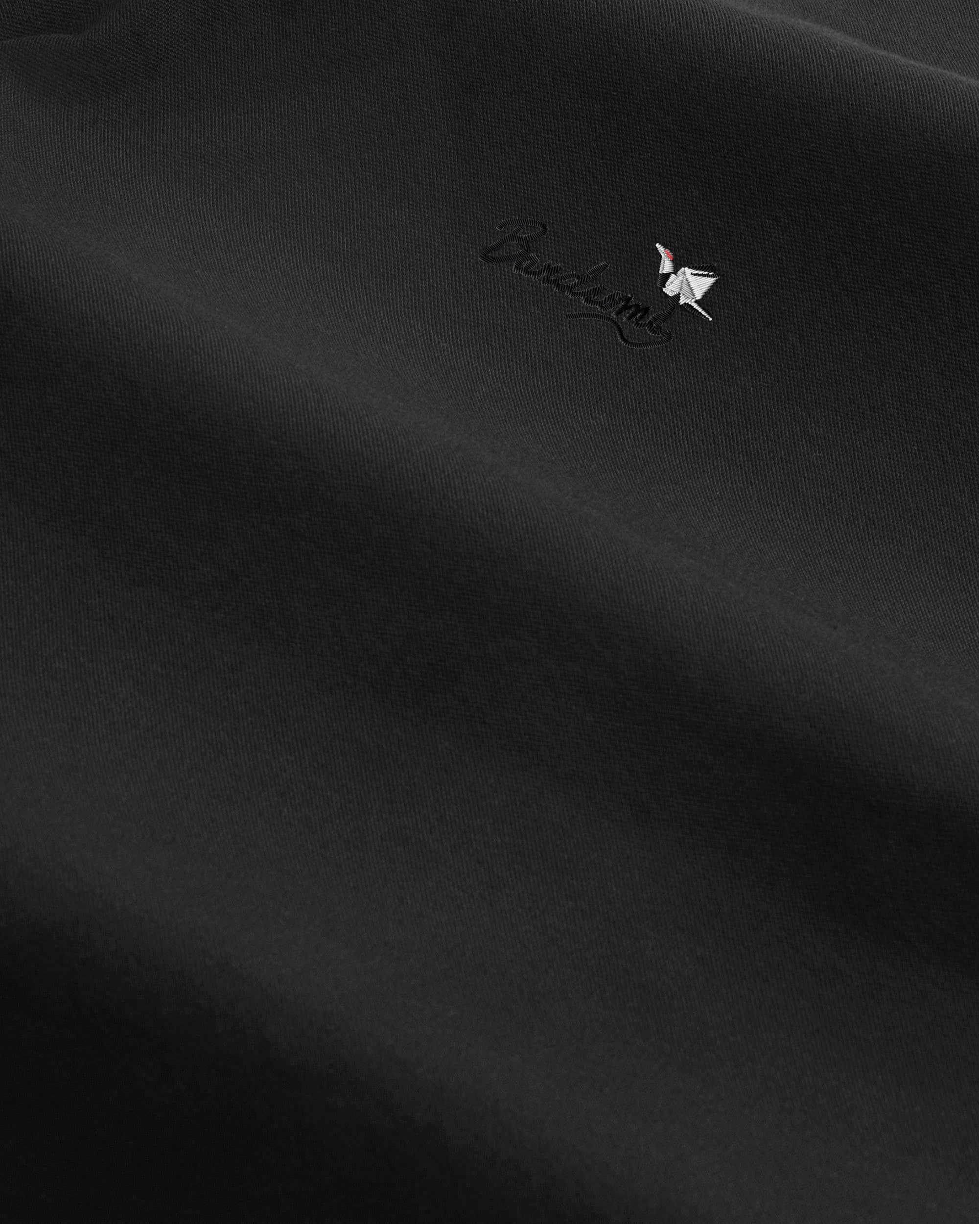 Iki Pique T-Shirt Black Cranes-5