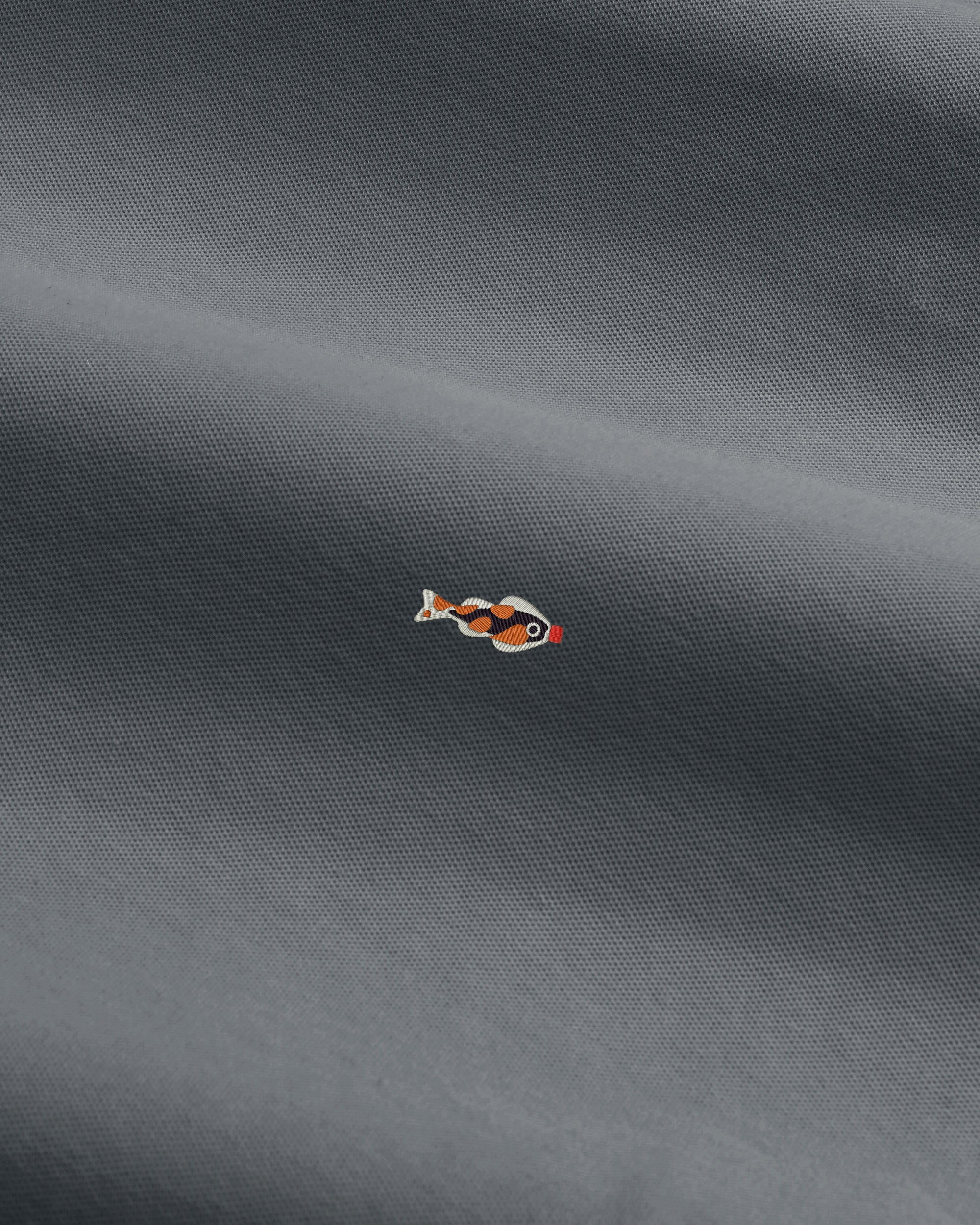 Iki Pique T-Shirt Charcoal Blue Fisherman-4