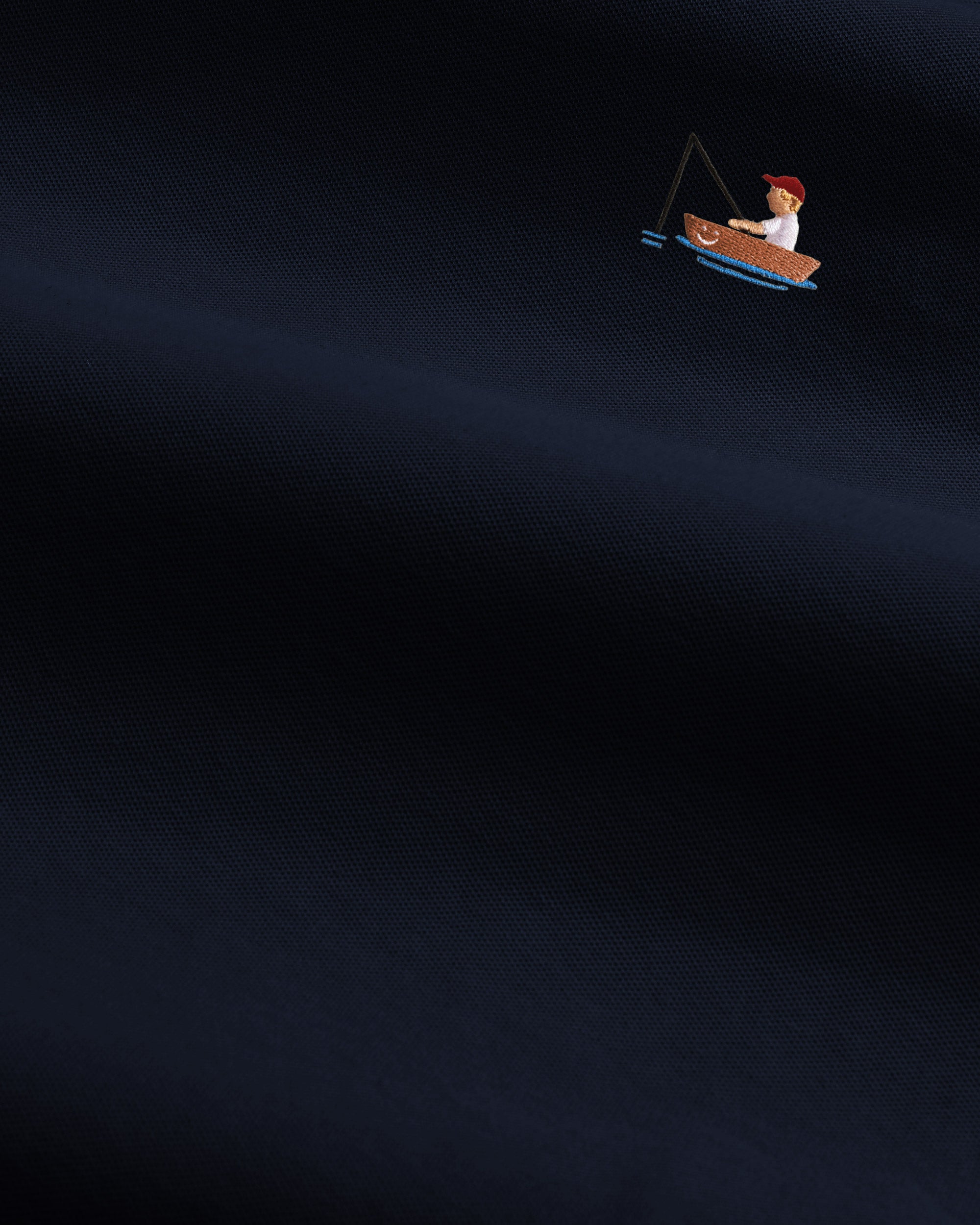 Iki Pique T-Shirt Navy Fisherman