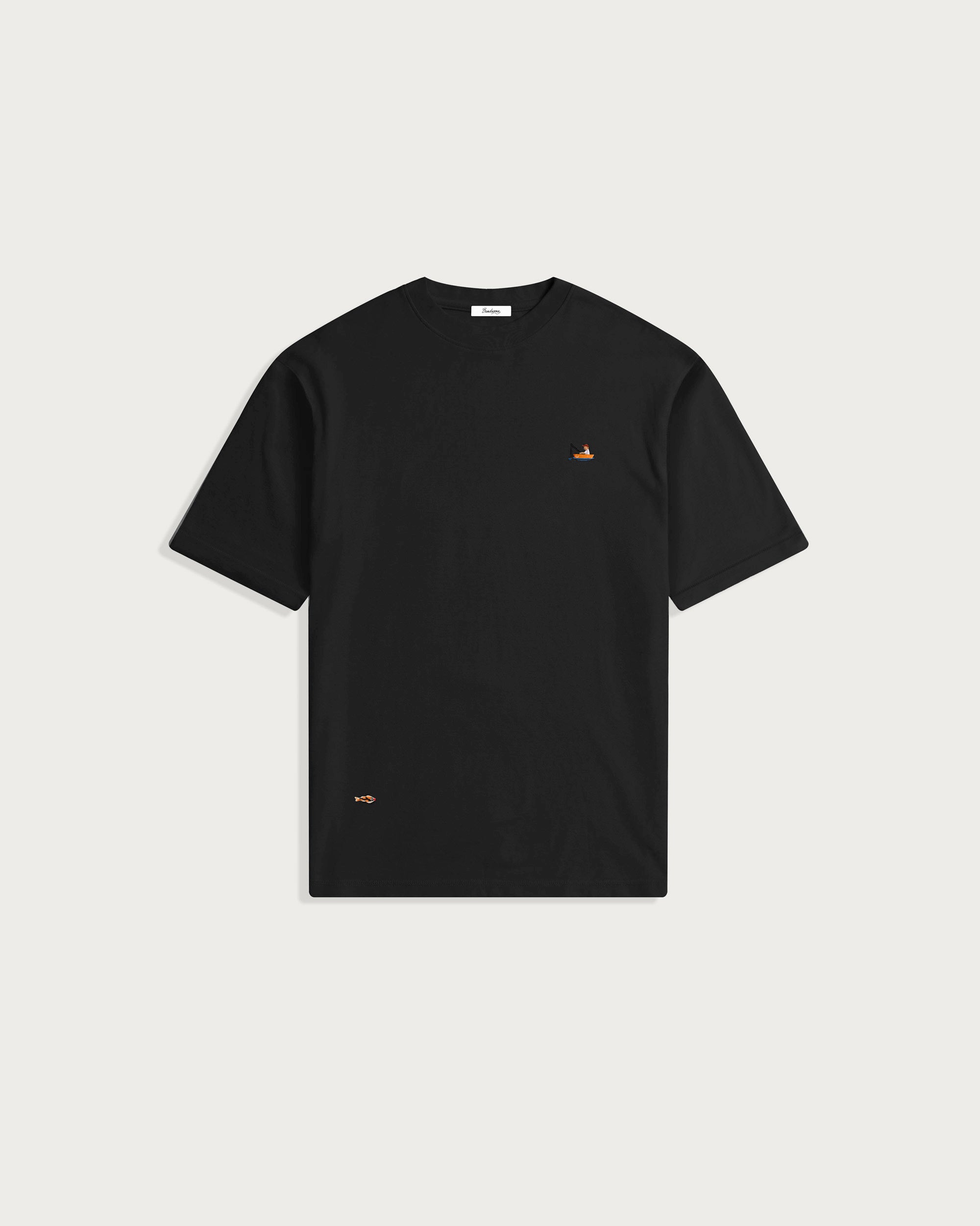 Iki Pique T-Shirt Black Fisherman