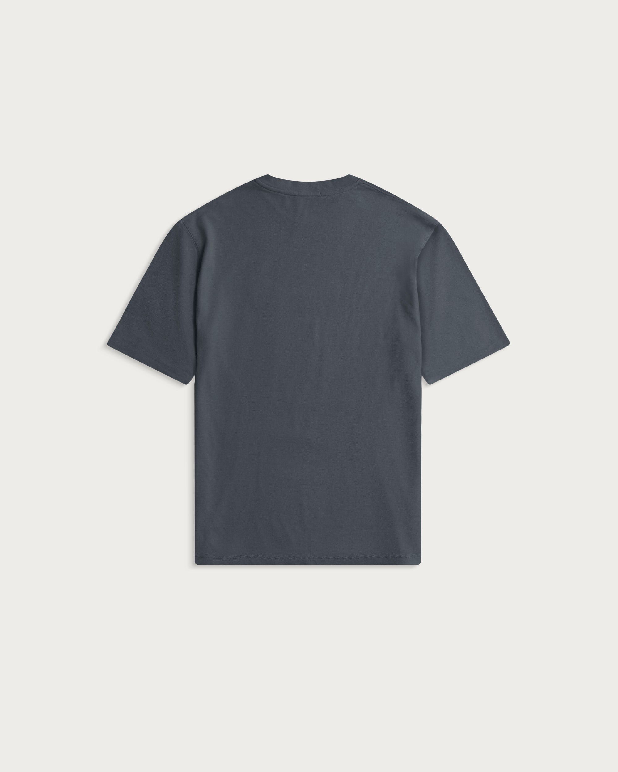 Iki Pique T-Shirt Charcoal Blue Fisherman-3