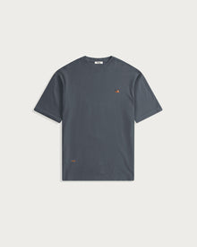 Iki Pique T-Shirt Charcoal Blue Fisherman