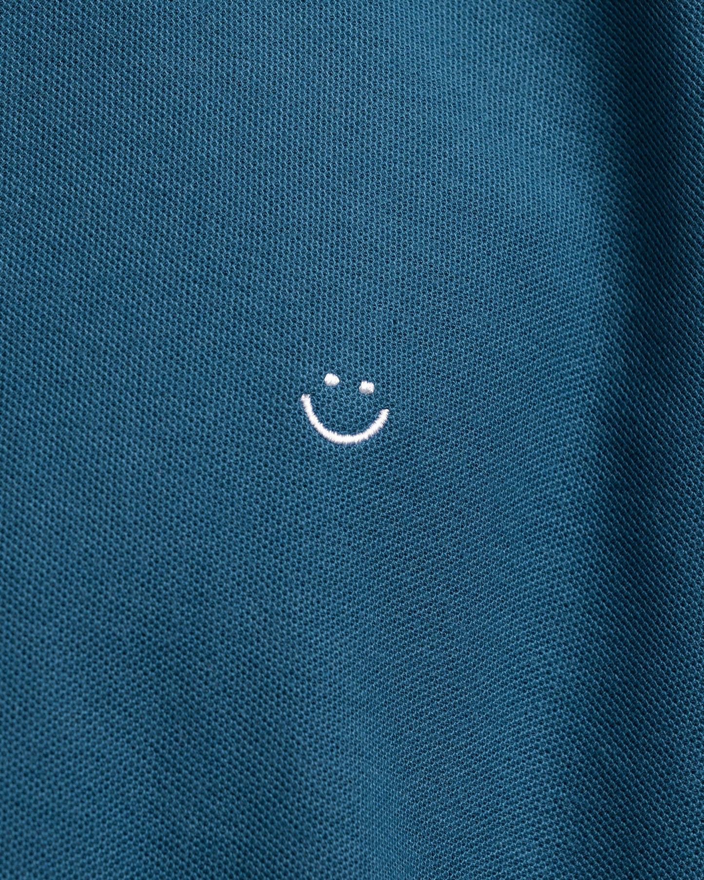 Pique T-Shirt Cobalt Smiley