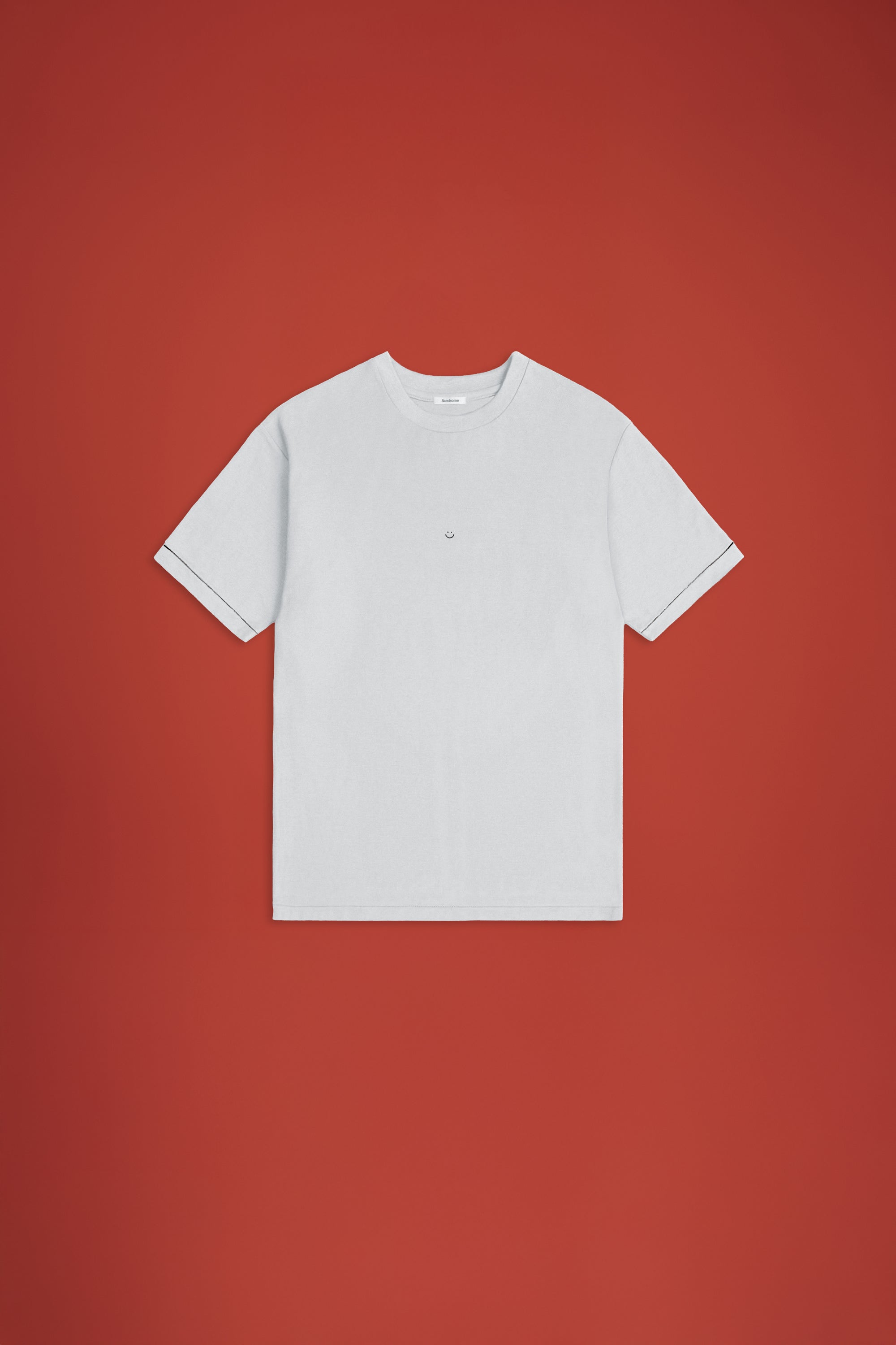 Pique T-Shirt Light Grey Smiley-5