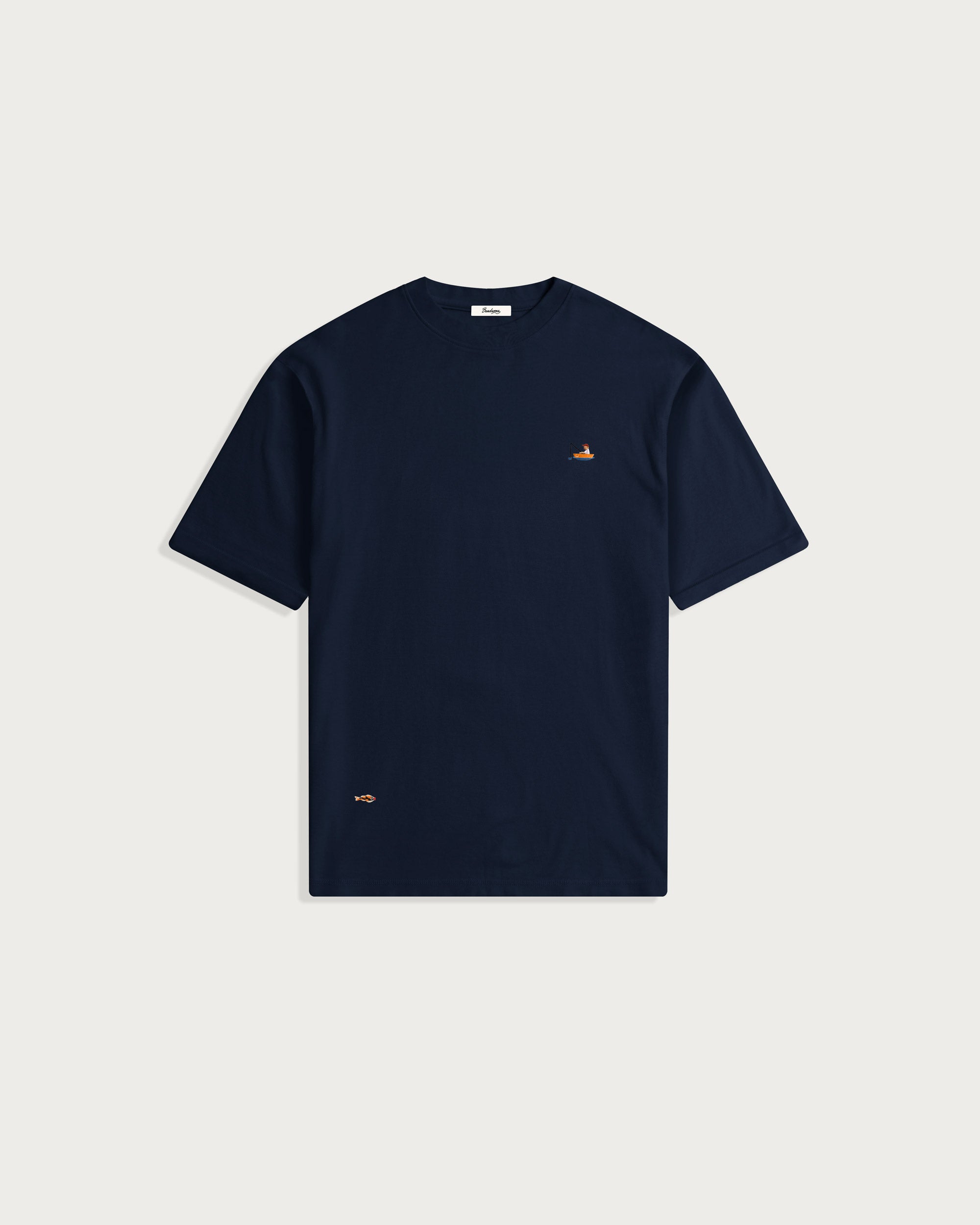 Iki Pique T-Shirt Navy Fisherman