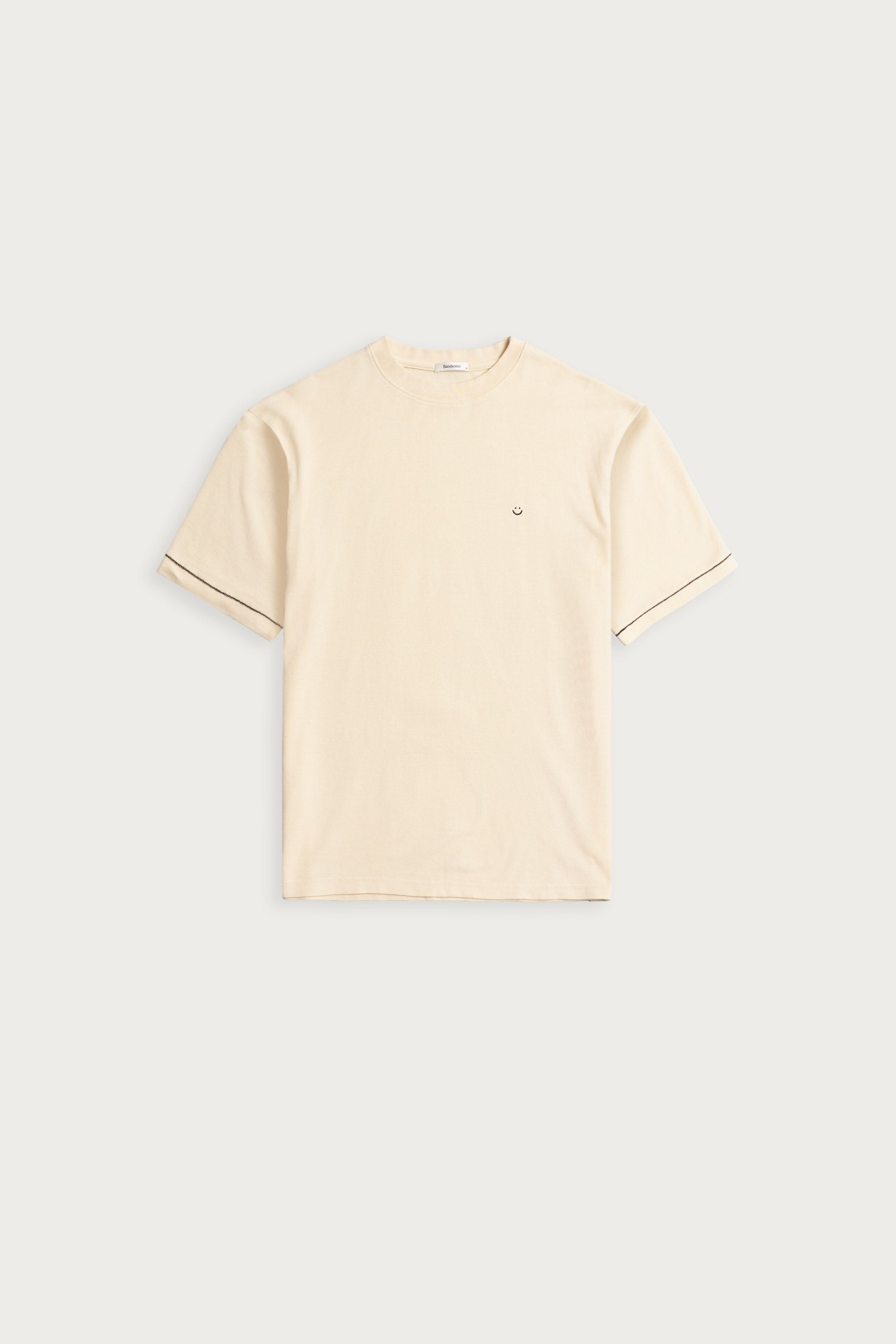 Pique T-Shirt Sandstone Smiley