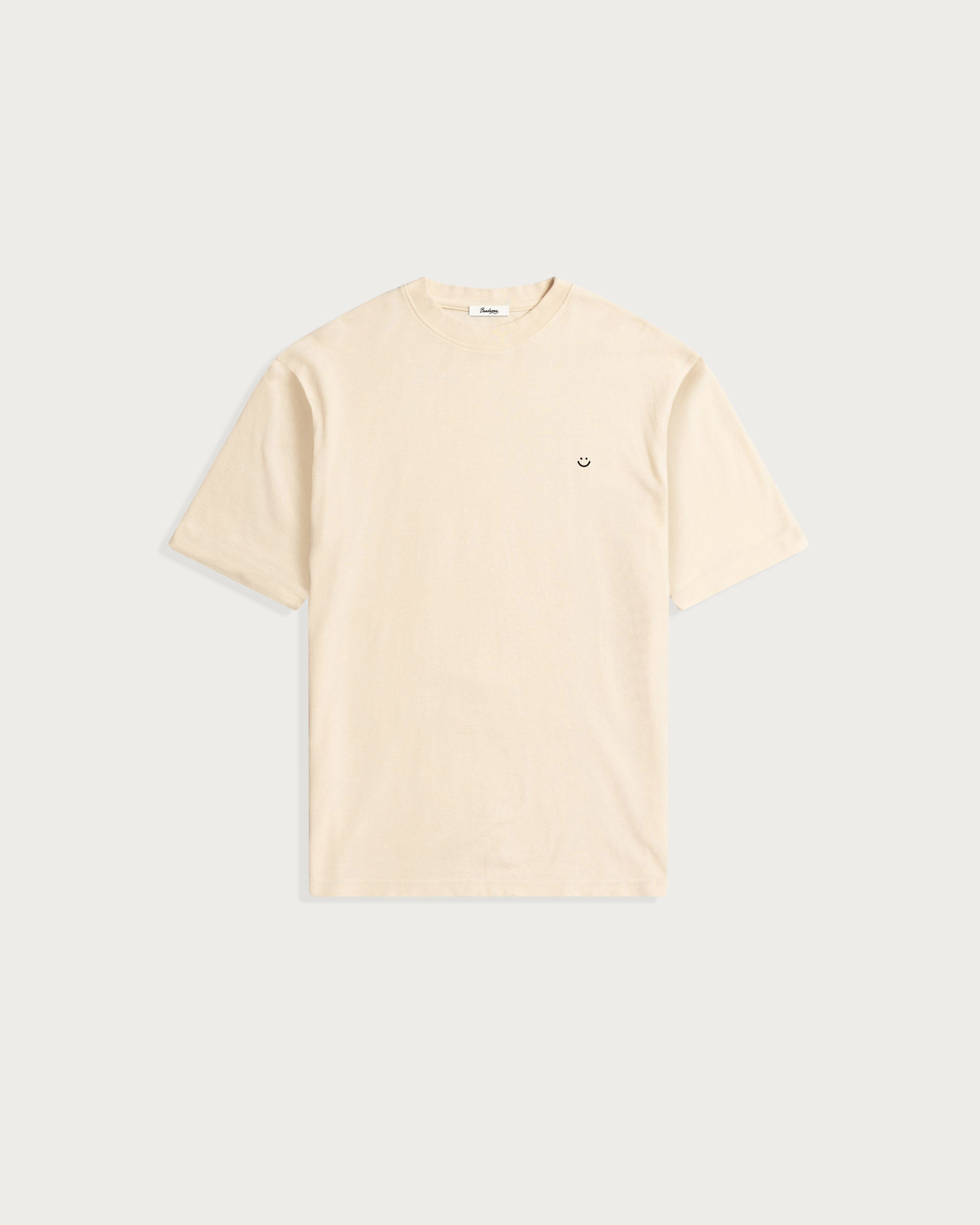 Pique T-Shirt Sandstone Smiley