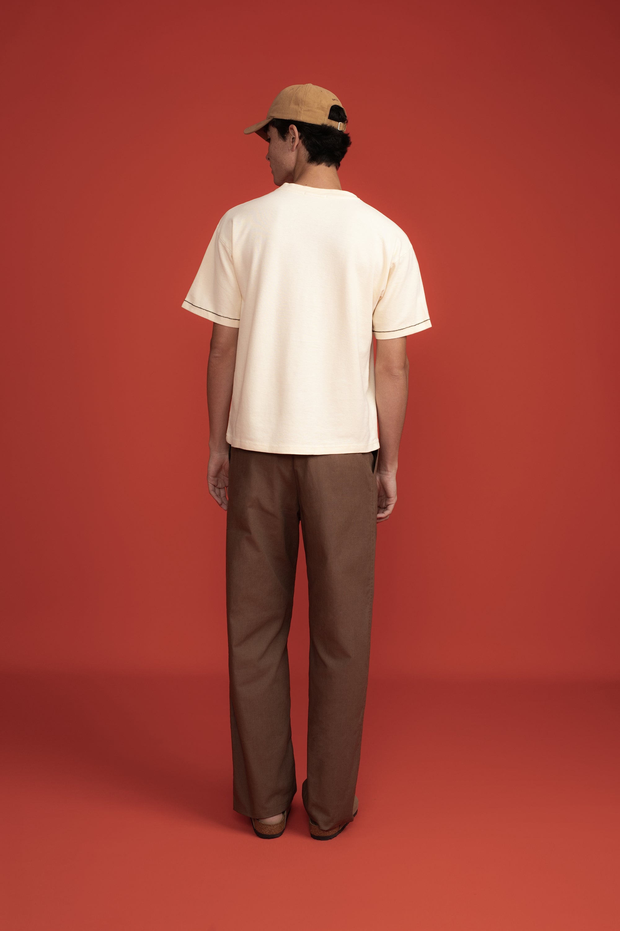 Pique T-Shirt Sandstone Smiley-3