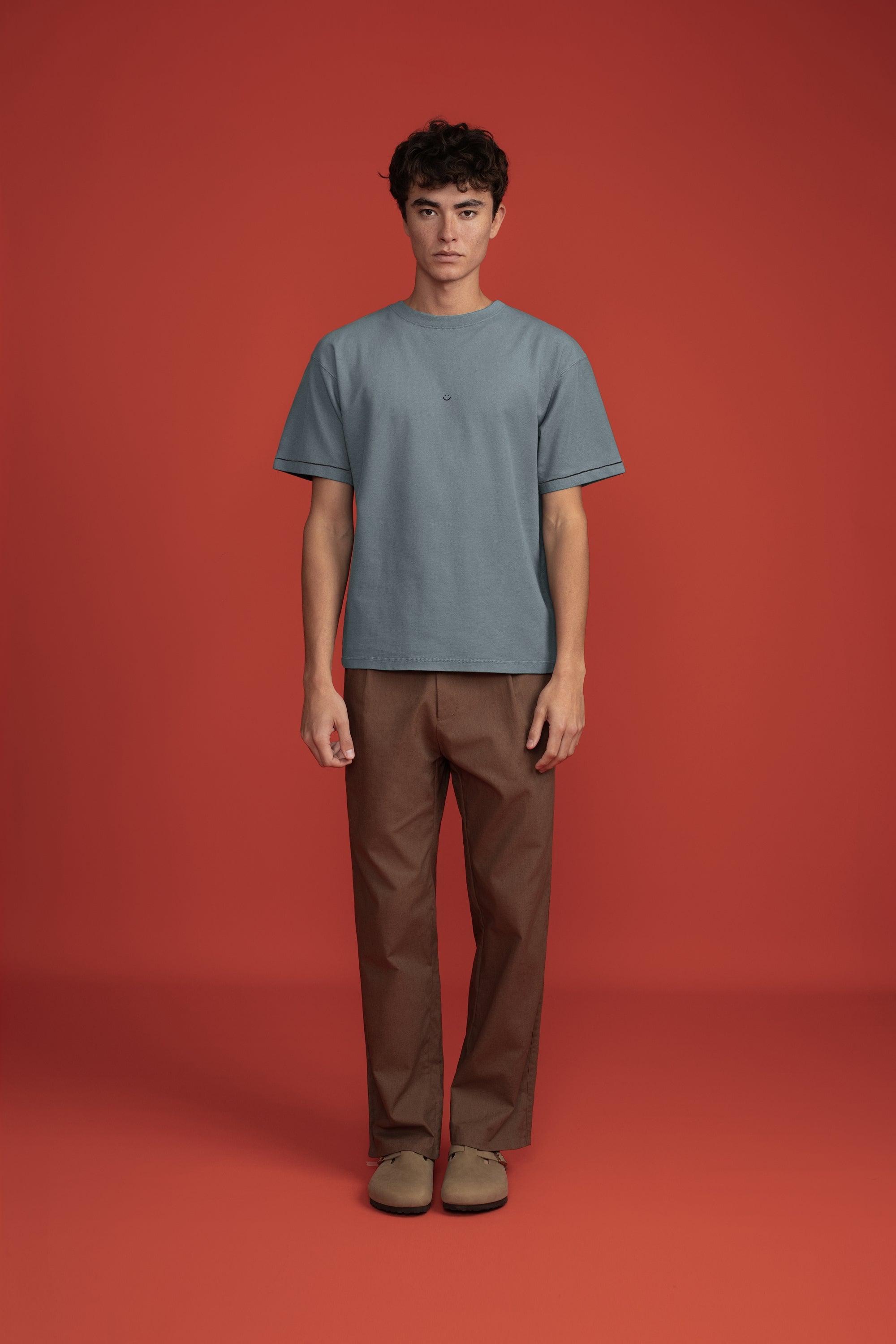 Pique T-Shirt Steel Smiley